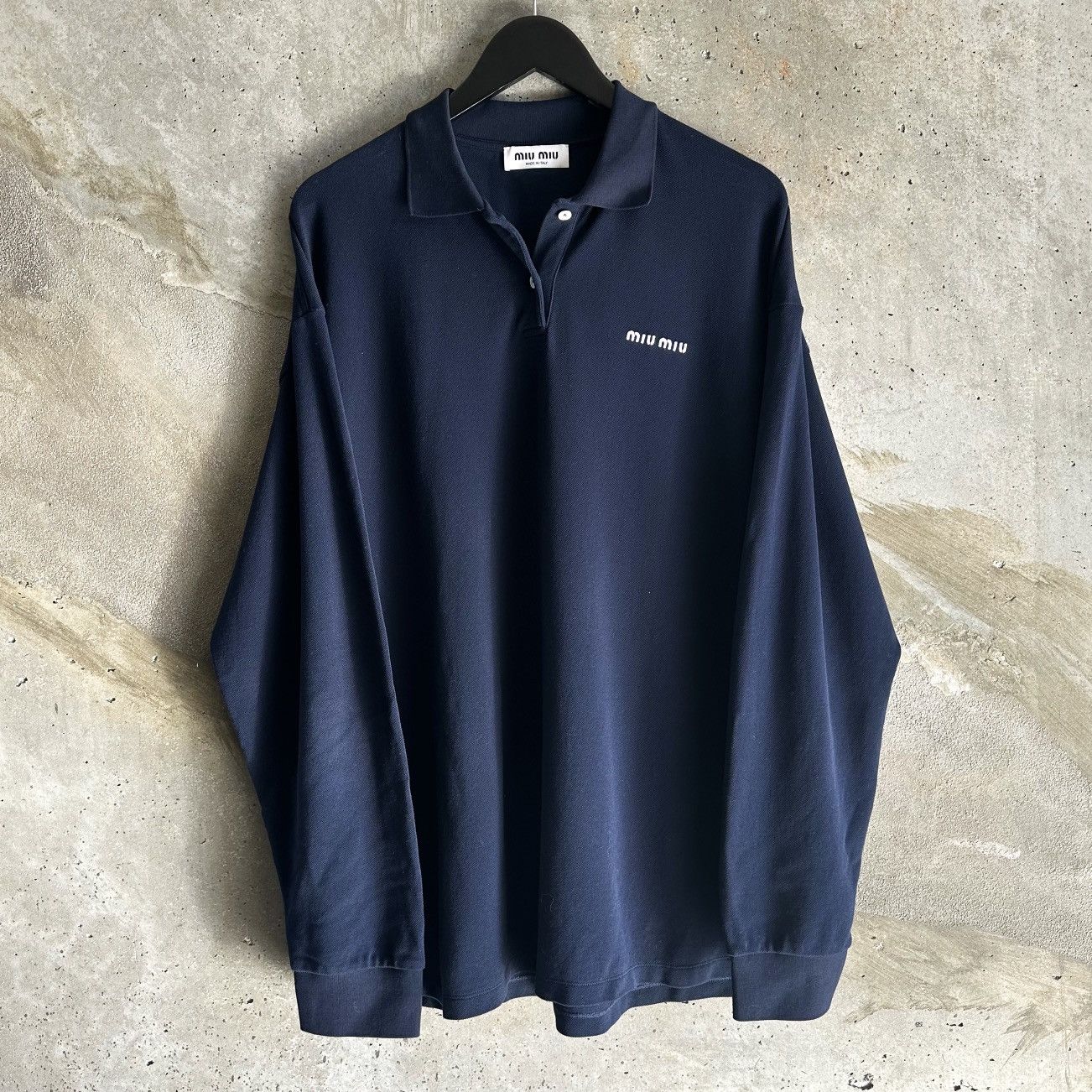 新品タグ付き⚫️Embroidery Polo Sweatshirt MOUSSY | EMBROIDERY ポロプルオーバー (スウェット・パーカー