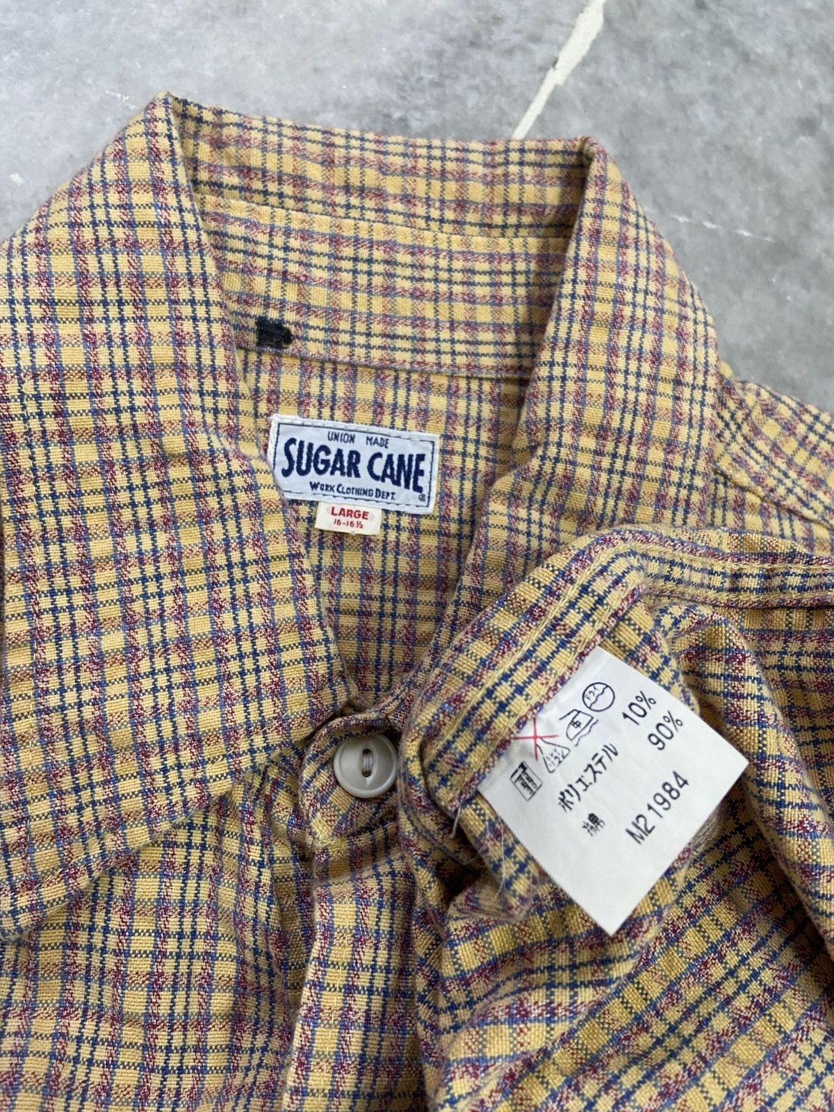 Flannel × Sugar Cane × Toyo Enterprises Vintage Sugar Cane Flannel Shirt Button Up Size US L / EU 52-54 / 3 - 3 Thumbnail