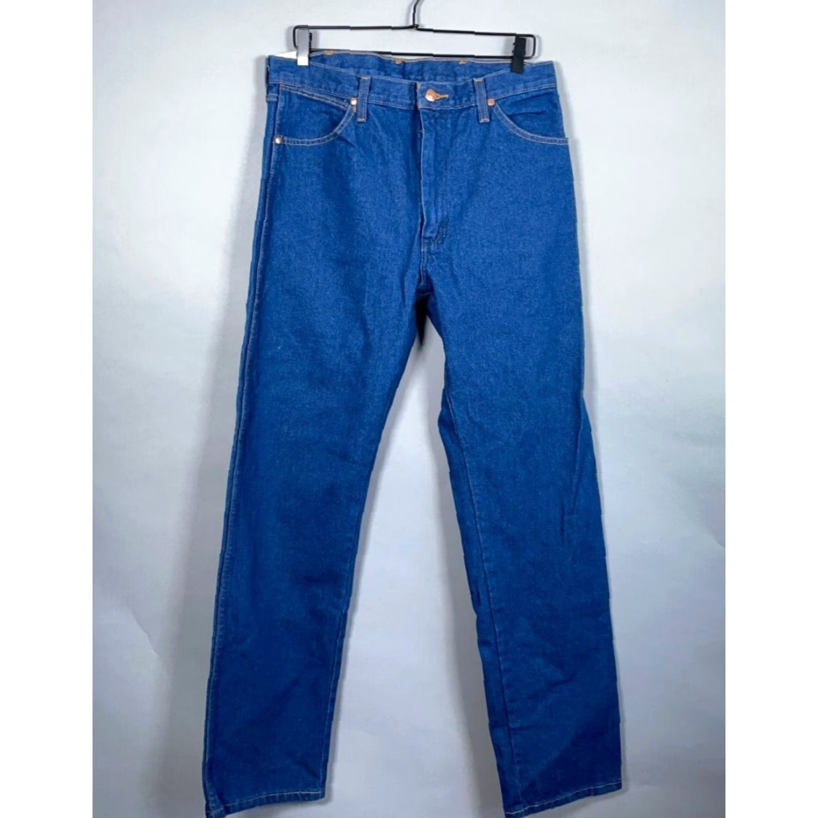 Wrangler VINTAGE Wrangler Cowboy Cut Jeans 34 x 36 Dark Blue 90s Mens Size US 34 / EU 50 - 2 Thumbnail
