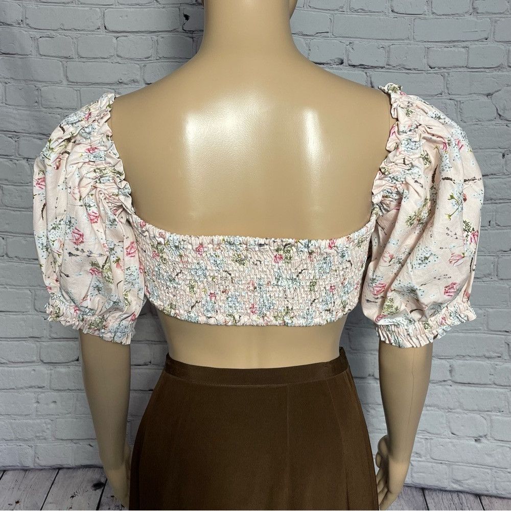 Other NWT New $145 WEWOREWHAT Coco Off-The-Shoulder Crop Top Size Size XL / US 12-14 / IT 48-50 - 7 Thumbnail