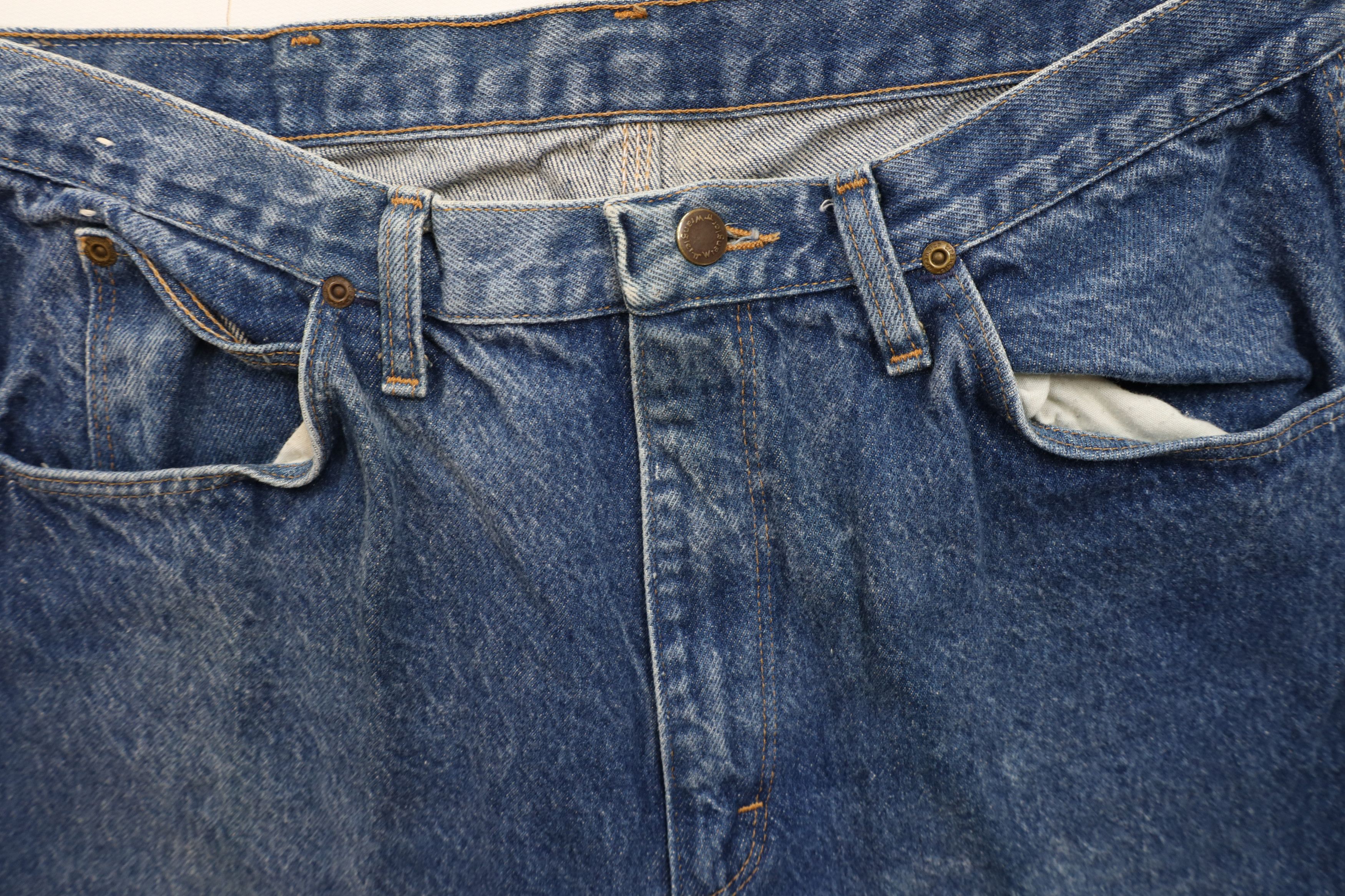 Vintage × Wrangler Vintage 90s Wrangler Leg Denim Jeans Blue Cotton USA Size US 34 / EU 50 - 8 Thumbnail