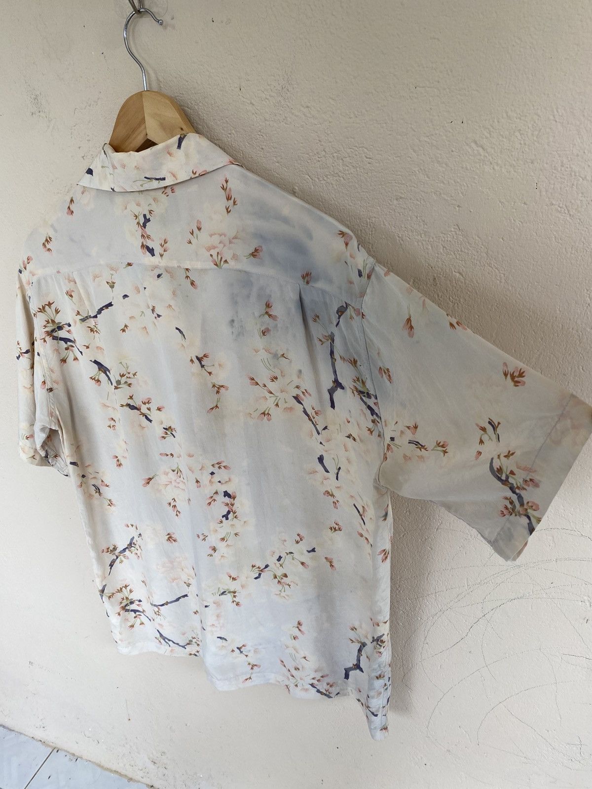 Japanese Brand Coromool Silk Crepe Blossom Shirt Size US M / EU 48-50 / 2 - 6 Thumbnail