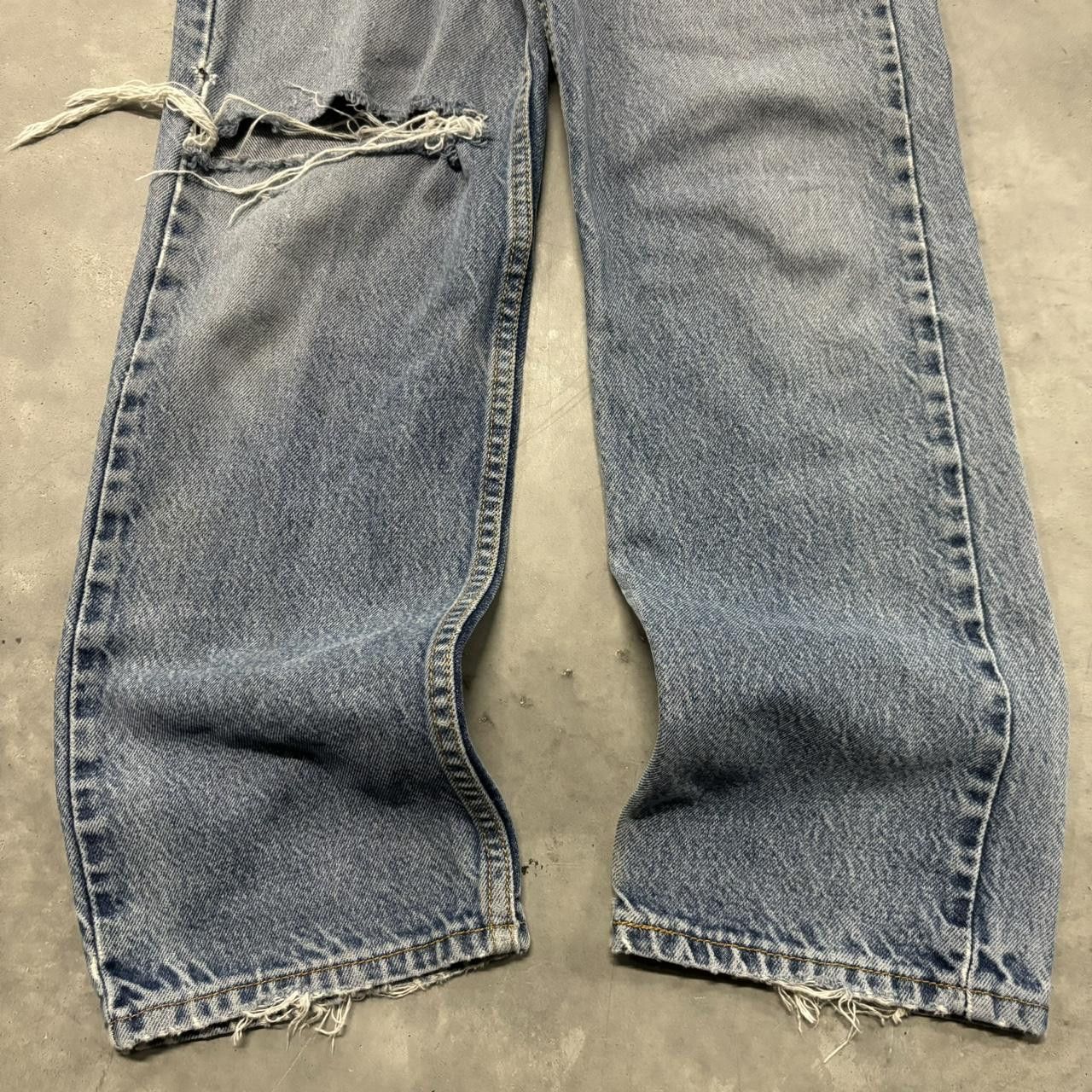 Levi's Vintage Y2K/2000s Grunge Distressed Levi’s Denim Jeans! Size US 30 / EU 46 - 6 Thumbnail