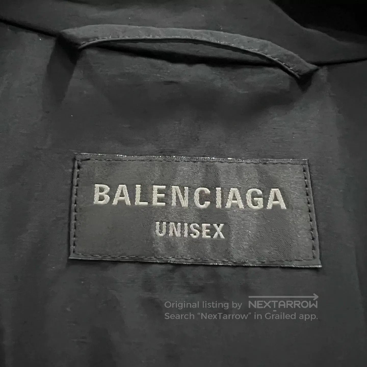 Balenciaga Balenciaga Black Embroidered Logo Jacket. Size US XS / EU 42 / 0 - 3 Thumbnail