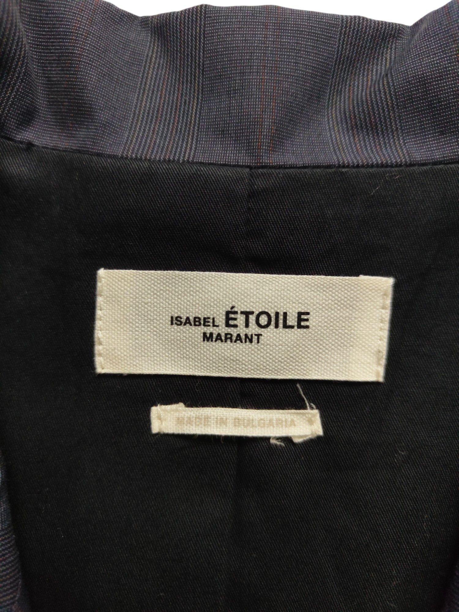 Isabel Marant Etoile Dark Grey Lightly Striped Double Breasted Blazer Size XS / US 0-2 / IT 36-38 - 7 Thumbnail