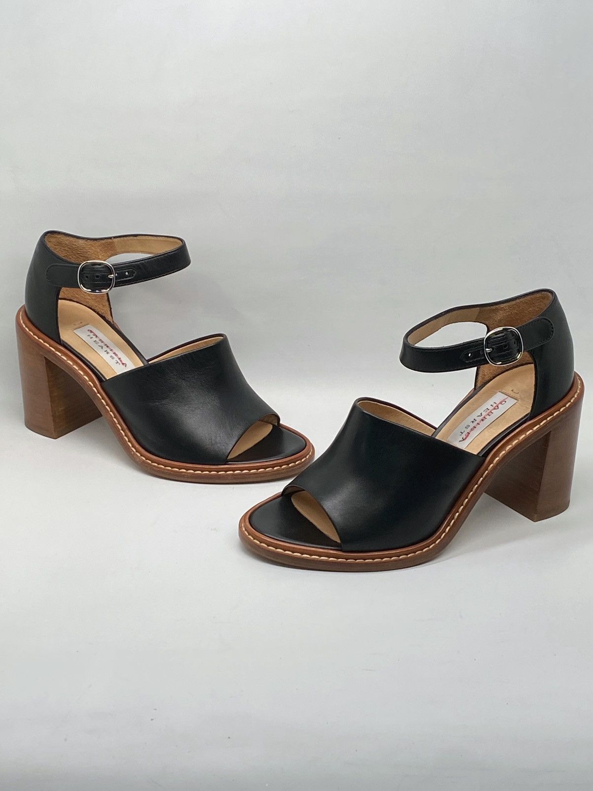 Gabriela Hearst Gabriela Hearst Beau Leather Ankle-Strap Sandals size 36 Size US 6 / IT 36 - 1 Thumbnail