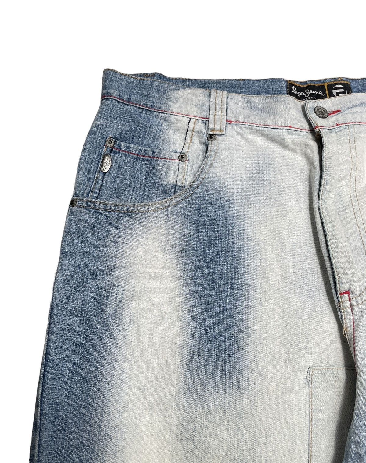 Pepe Jeans Rare Design Vintage Brand Pepe Jean Rapper Baggy Jeans 1999s Size US 36 / EU 52 - 3 Thumbnail