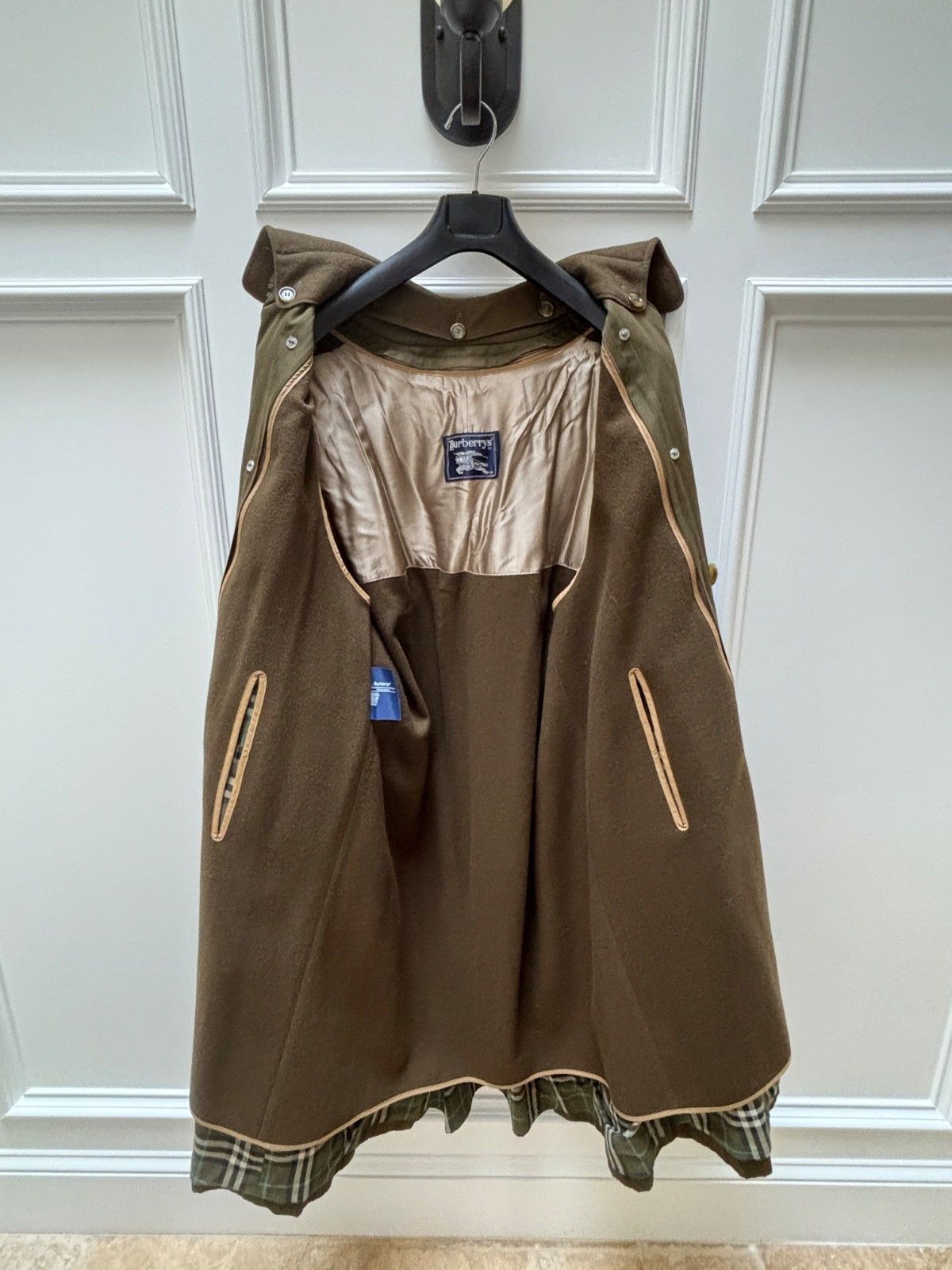 Burberry Rare M46 90s Burberry Trench Coat w/ Green House Check Size US XL / EU 56 / 4 - 13 Thumbnail