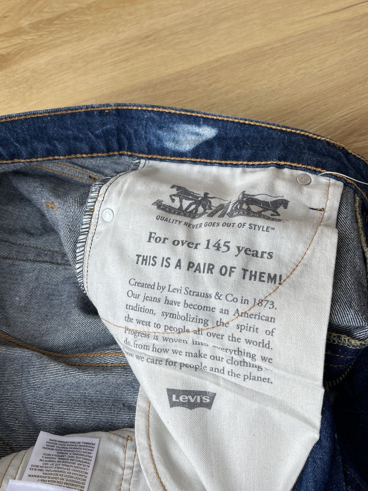 Levi's LEVI'S 541 Athletic Taper Acid Wash Bleached Tiger Denim Size US 32 / EU 48 - 16 Thumbnail
