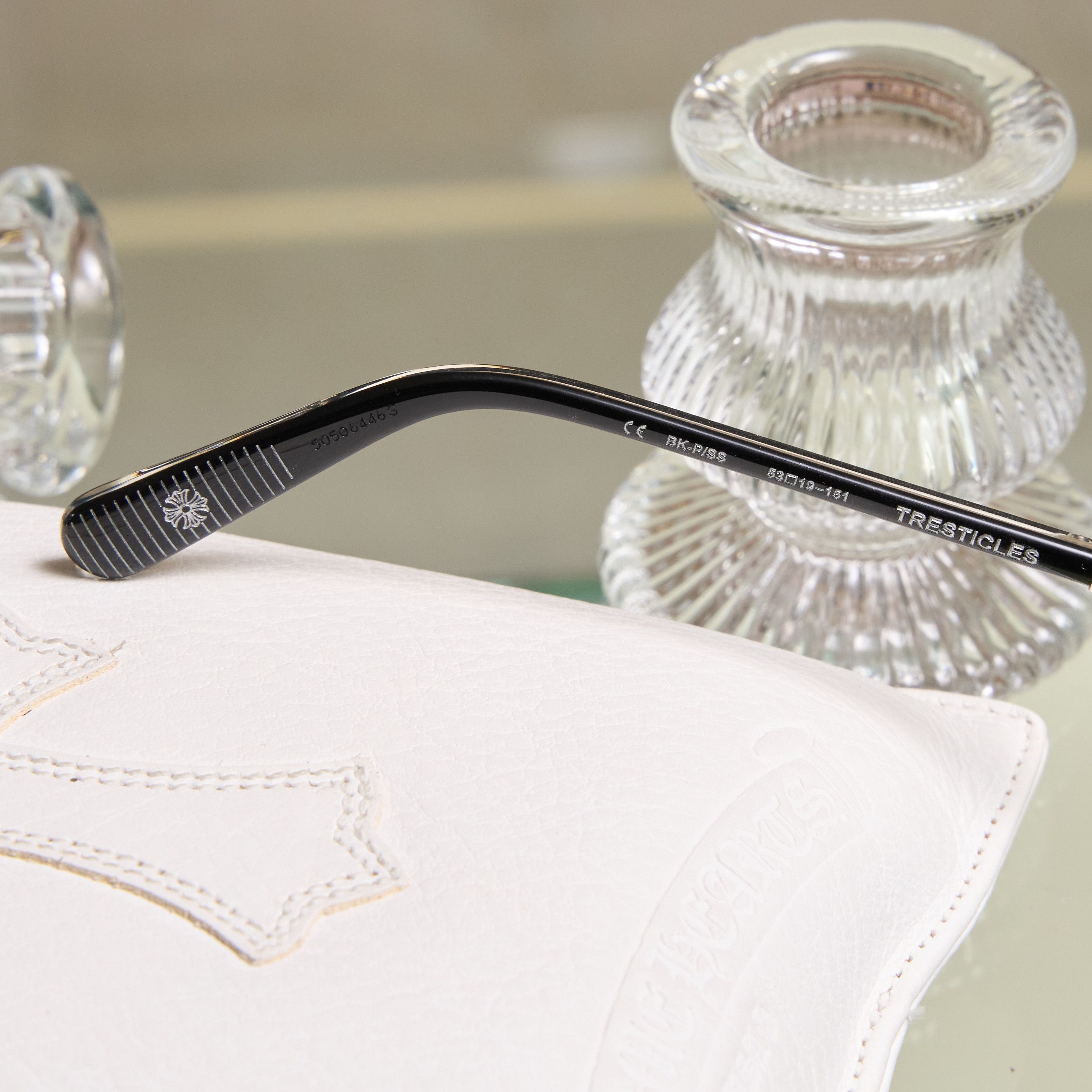 Chrome Hearts CHROME HEARTS TRESTICLES Black-Plastic/Shiny Silver Size ONE SIZE - 5 Thumbnail
