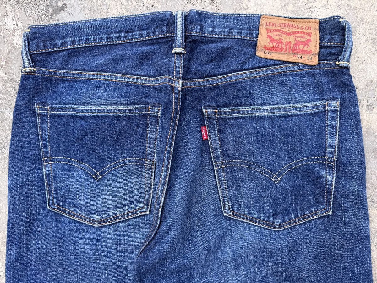 Levi's Vintage Levi's 503 Distressed Blue Denim Jeans Size US 36 / EU 52 - 8 Thumbnail