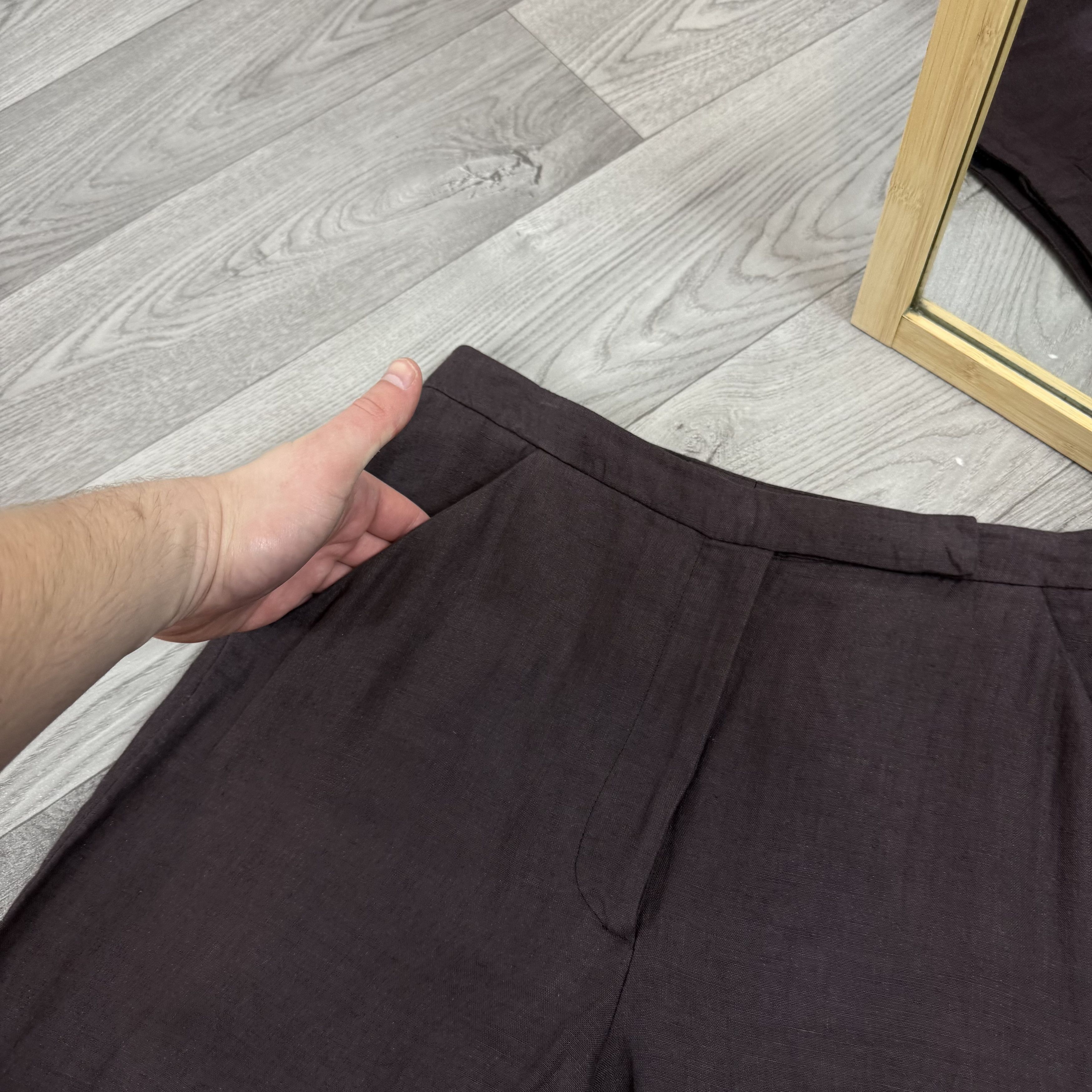 Giorgio Armani Vintage Giorgio Armani 80s Brown Classic Casual Pants Size 26" / US 2 / IT 38 - 7 Thumbnail