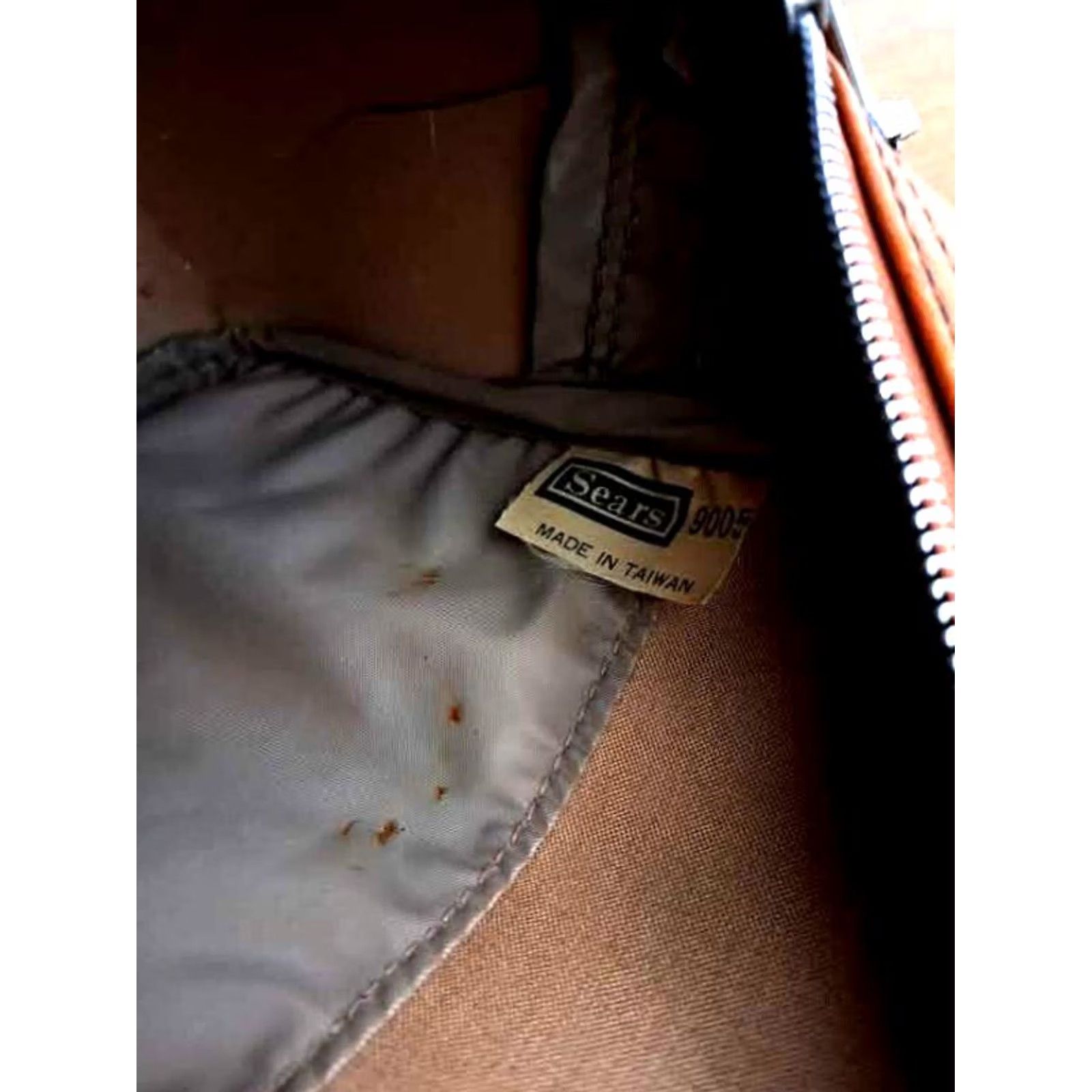 Sears VINTAGE Sears Brown Leather Personal Shoulder Travel Bag EUC Size ONE SIZE - 8 Thumbnail