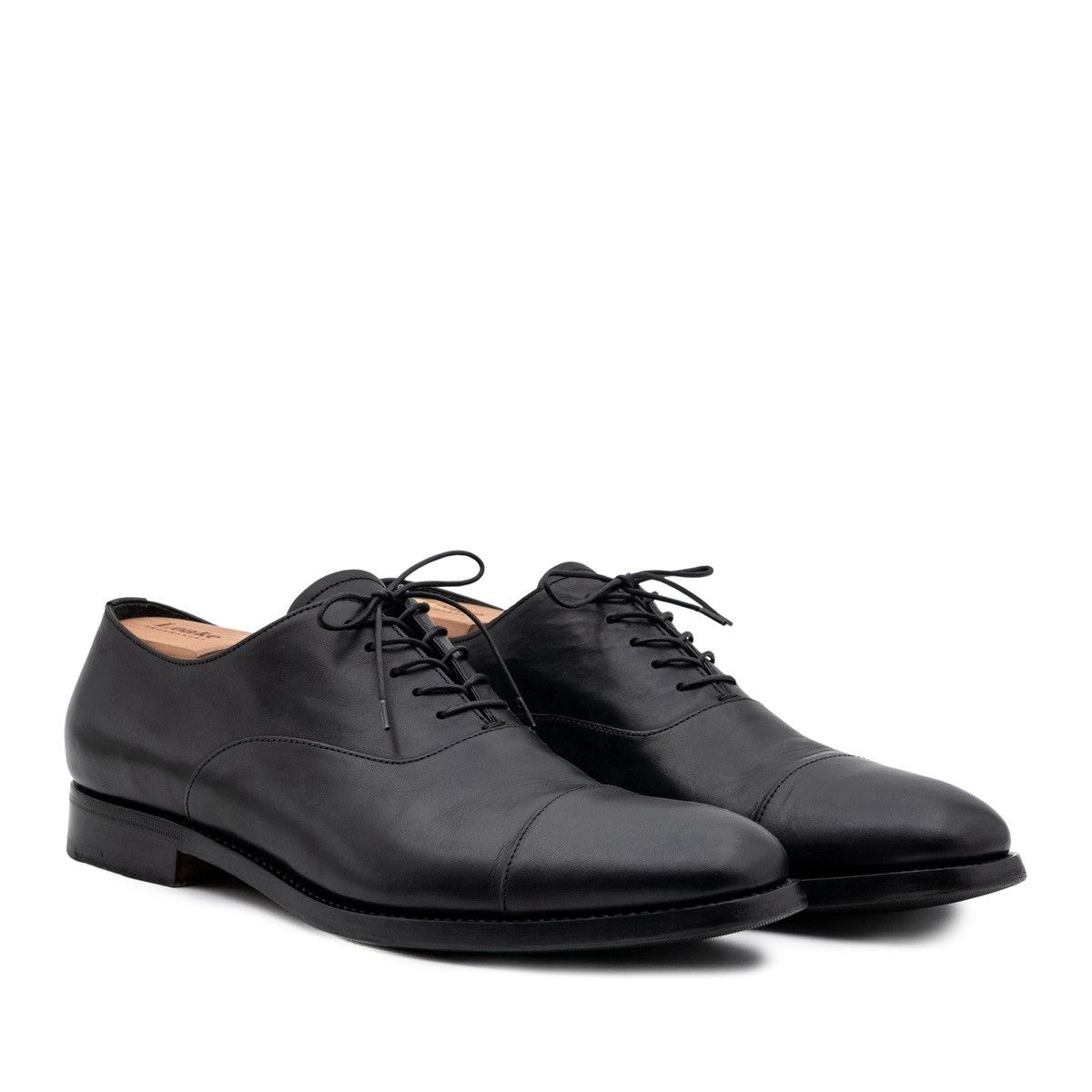 Iconic Prada MenS Oxford Nero Smooth Calf Leather Shoes in Black, Men's (Size 9)