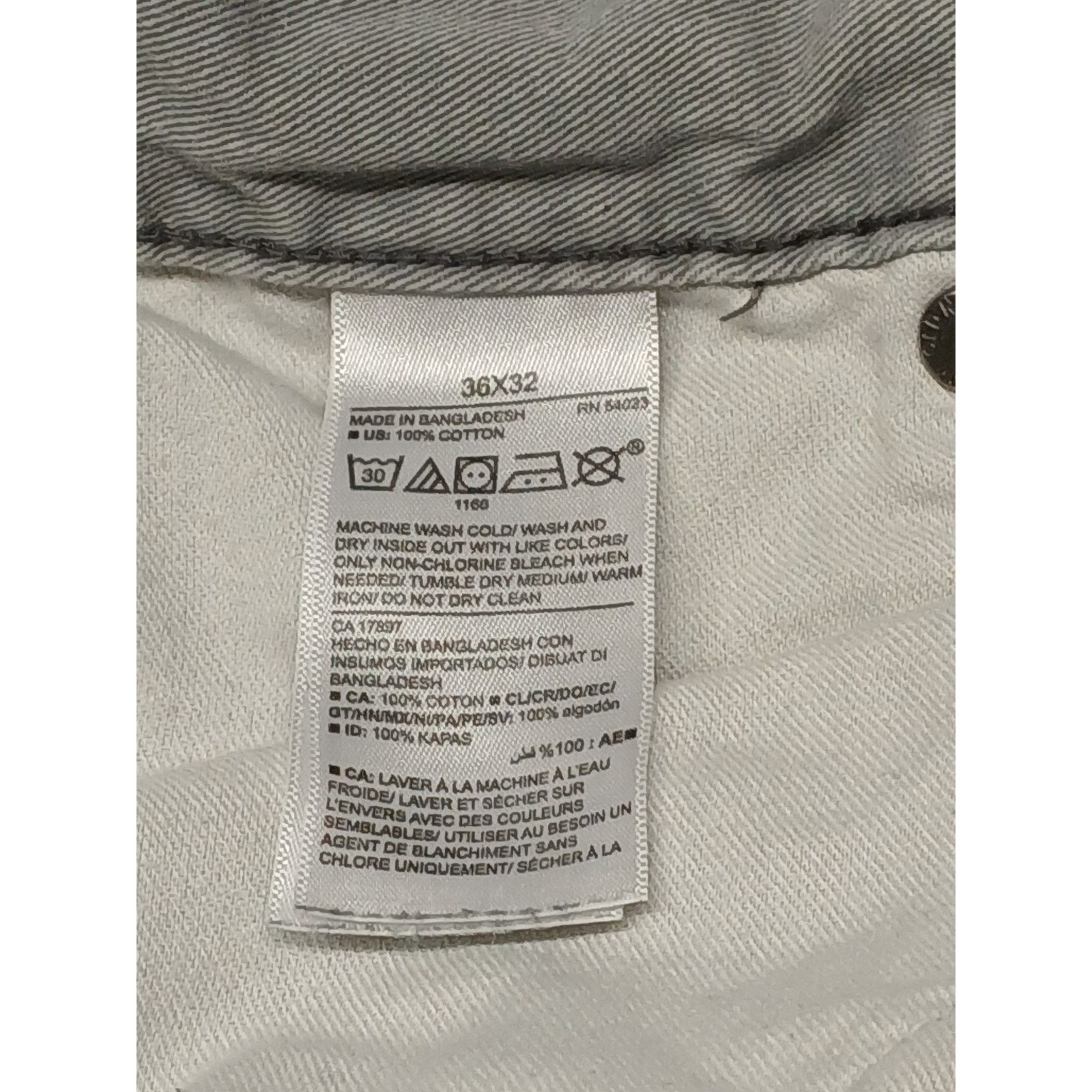 Other Unbranded (36x32) Gray Boot Cut Relaxed Denim Jeans Size US 36 / EU 52 - 4 Thumbnail