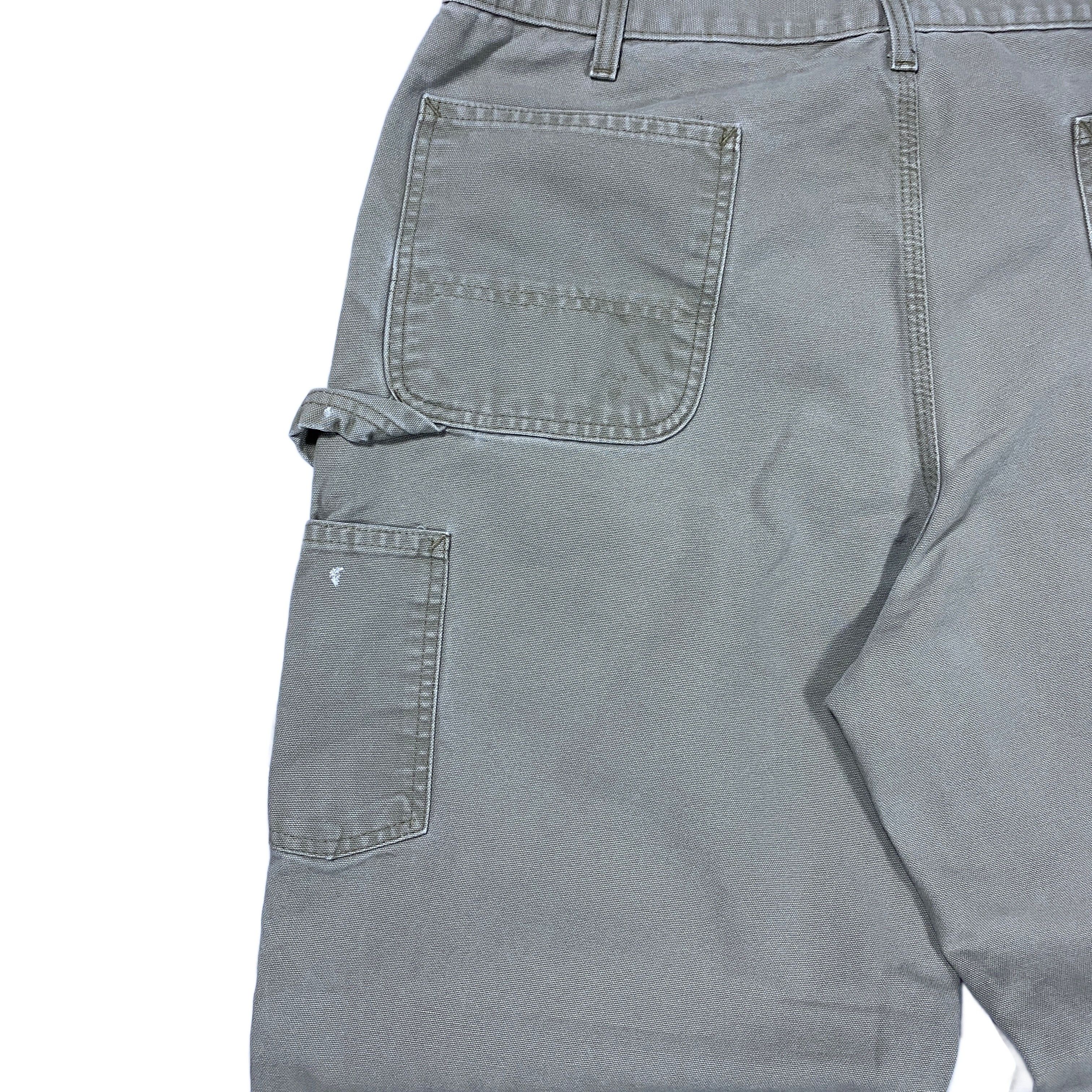 Carhartt Vintage Carhartt B136 Gray Duck Canvas Work Pants 38x32 Size US 38 / EU 54 - 4 Thumbnail