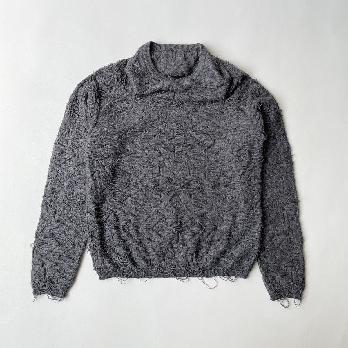 A/W 10 ‘Destroyed Slouch Neck’ Knit Sweater