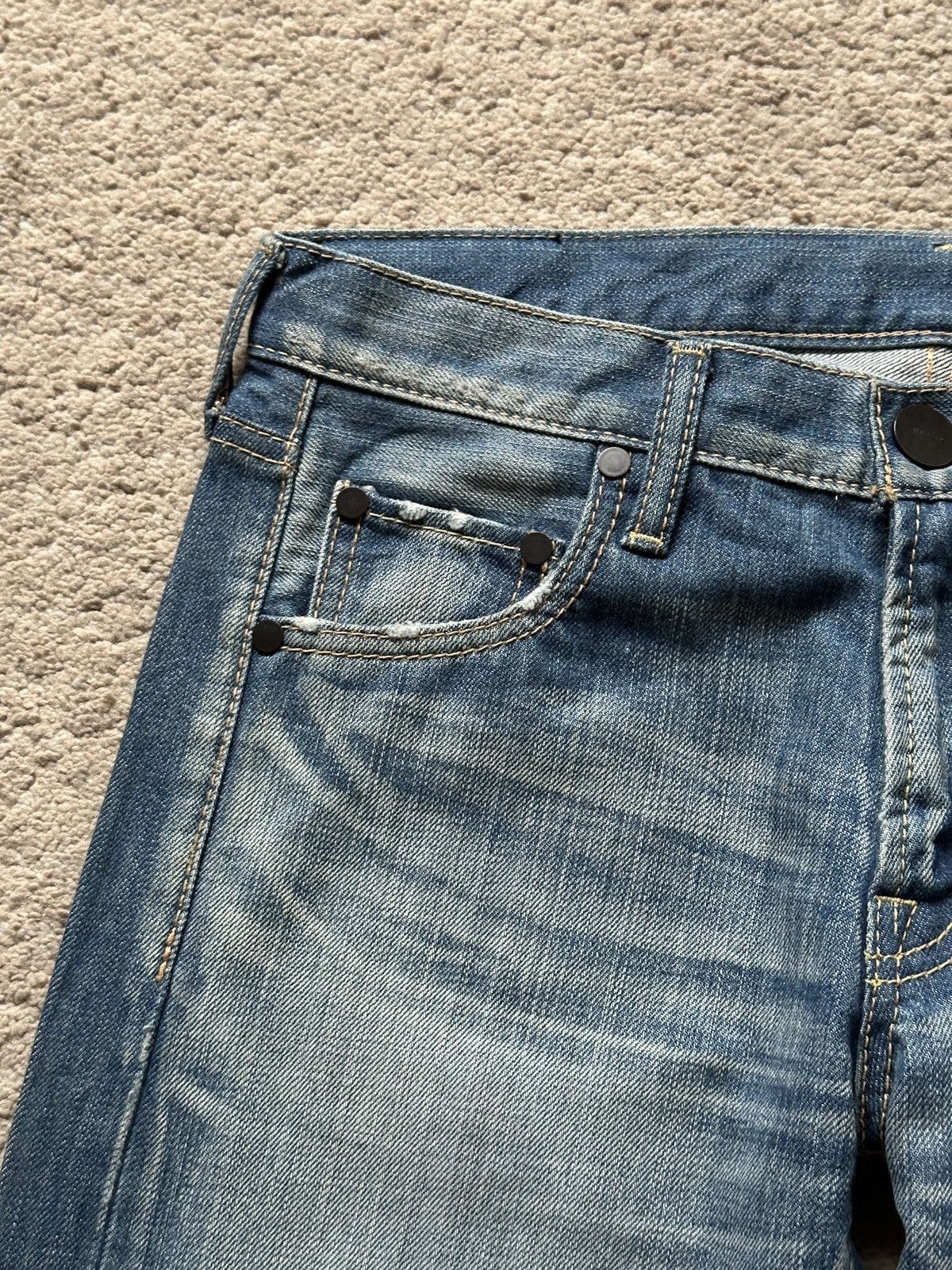 Japanese Brand 2000s Immanoel Cross Pocket Jeans Size US 30 / EU 46 - 9 Thumbnail