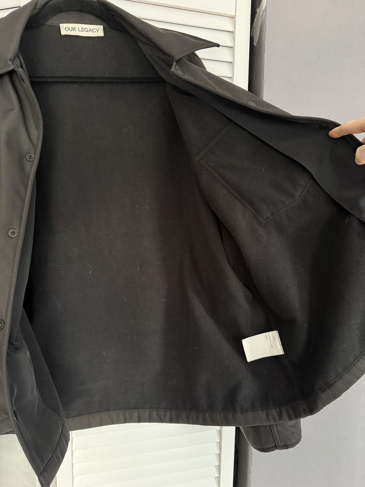 Our Legacy Our Legacy EVENING COACH JACKET Black Fleecy Tech - Size 52 Size US L / EU 52-54 / 3 - 6 Thumbnail