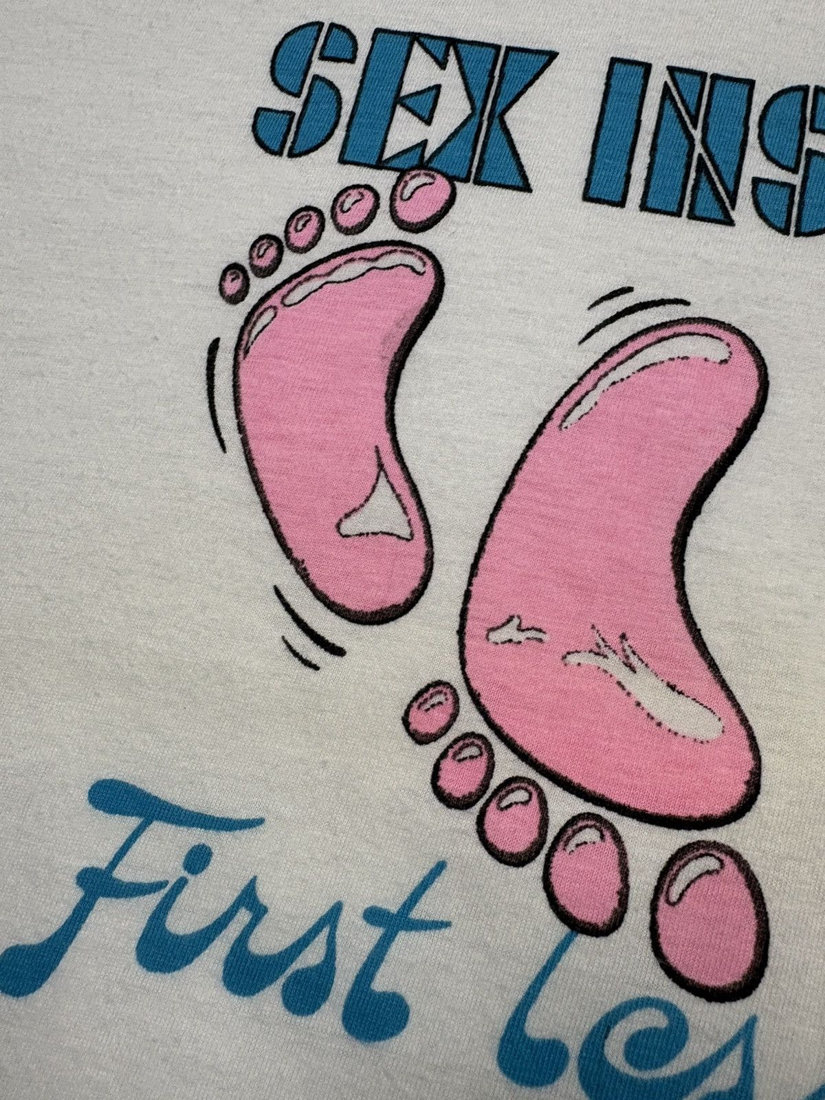 Vintage Vintage 1986 Sex Instructor T Shirt Funny Conny Rodi 80s Y2K Size L / US 10 / IT 46 - 4 Thumbnail