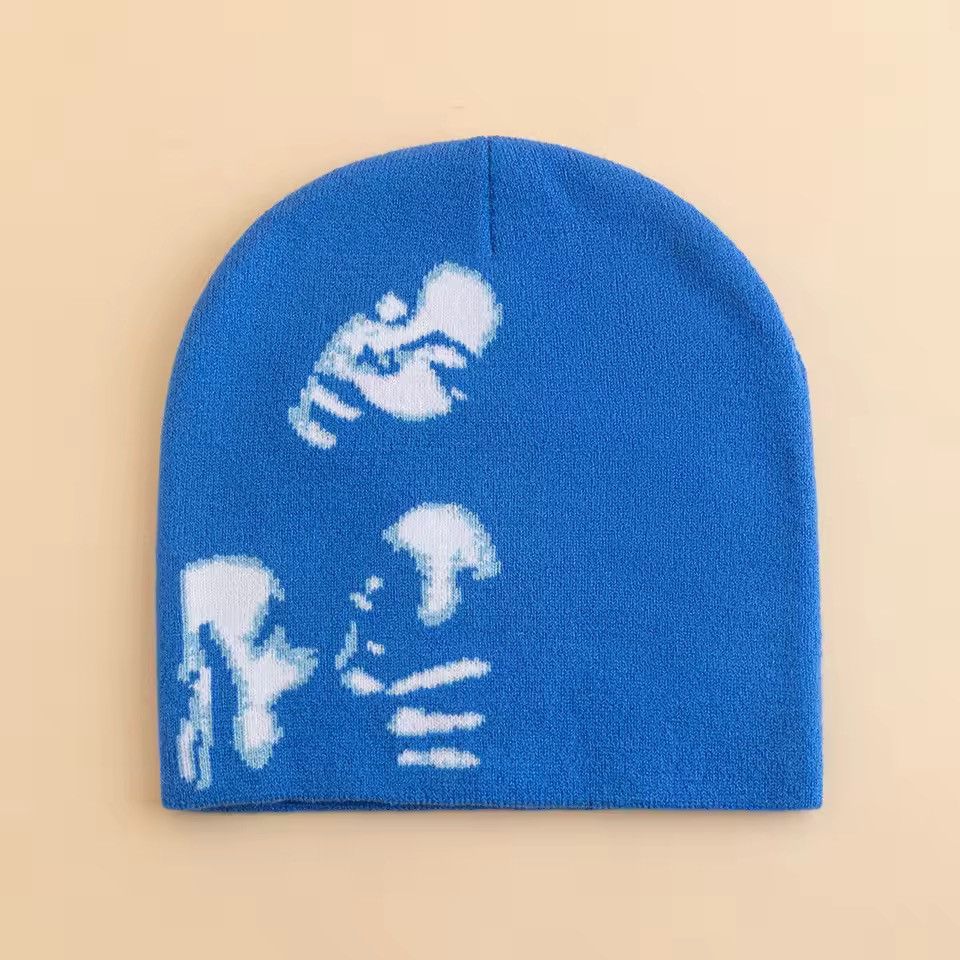 Japanese Brand Rare Woman Sensual Graphic No Cuff Beanie Skully Hat Black Size ONE SIZE - 2 Thumbnail