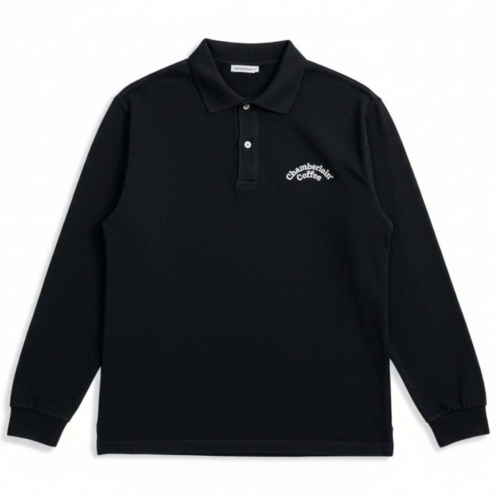 Los Angeles Apparel Chamberlain Coffee Shop Employee Promo L/S Blue Polo Shirt S Size US S / EU 44-46 / 1 - 1 Thumbnail