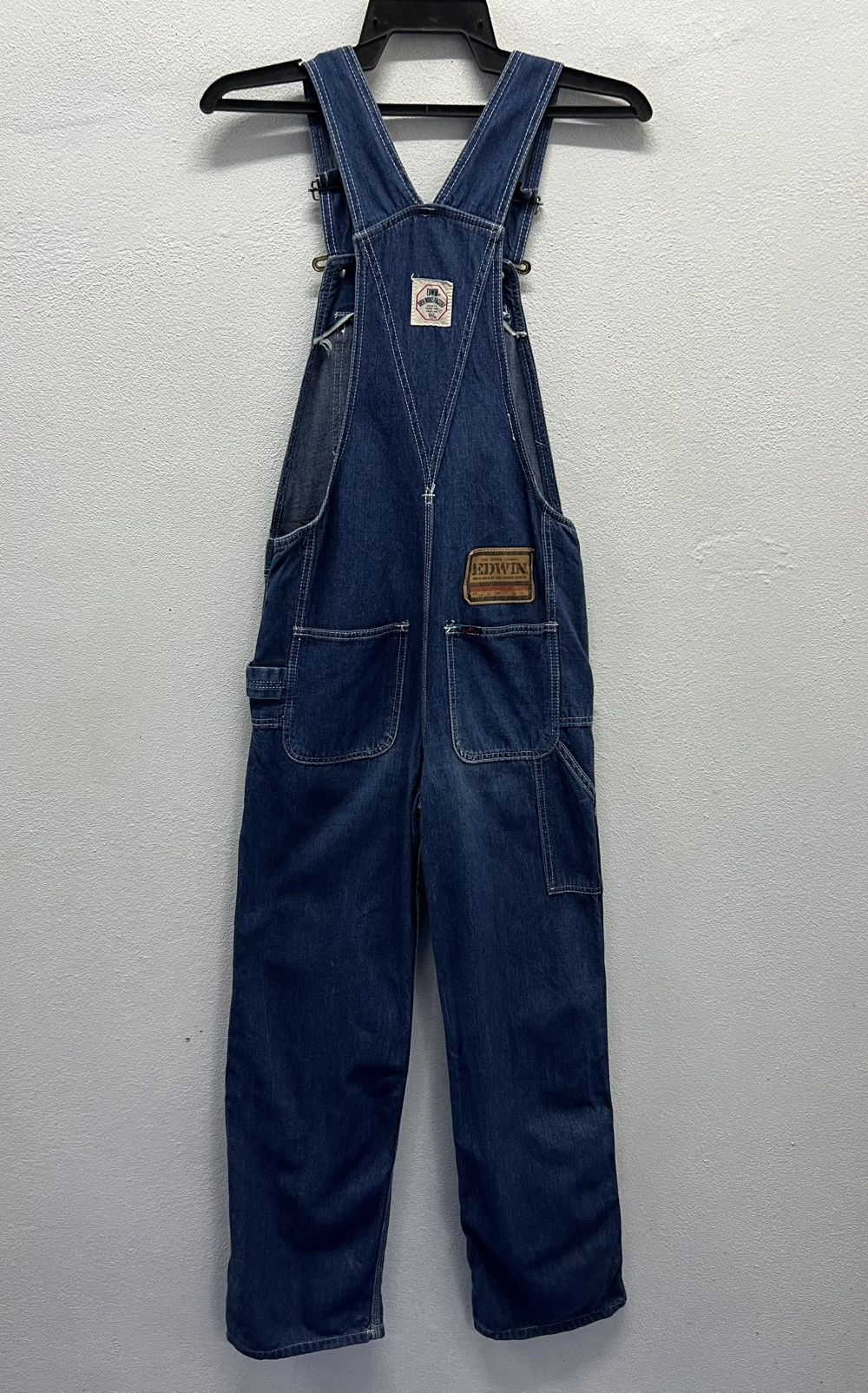 Edwin × Vintage Vintage EDWIN “Over Works Factory” Denim Overalls - Size S Size US 30 / EU 46 - 2 Thumbnail