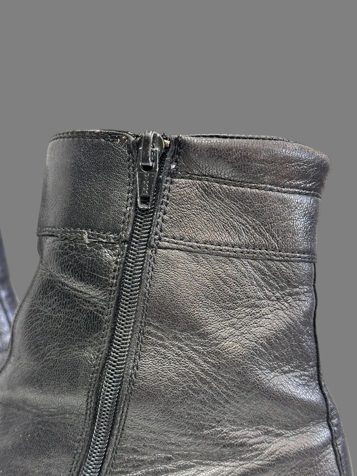 A.S.98 Black Leather Combat Boots Minimal Military Tech Style Size US 9 / IT 39 - 9 Thumbnail