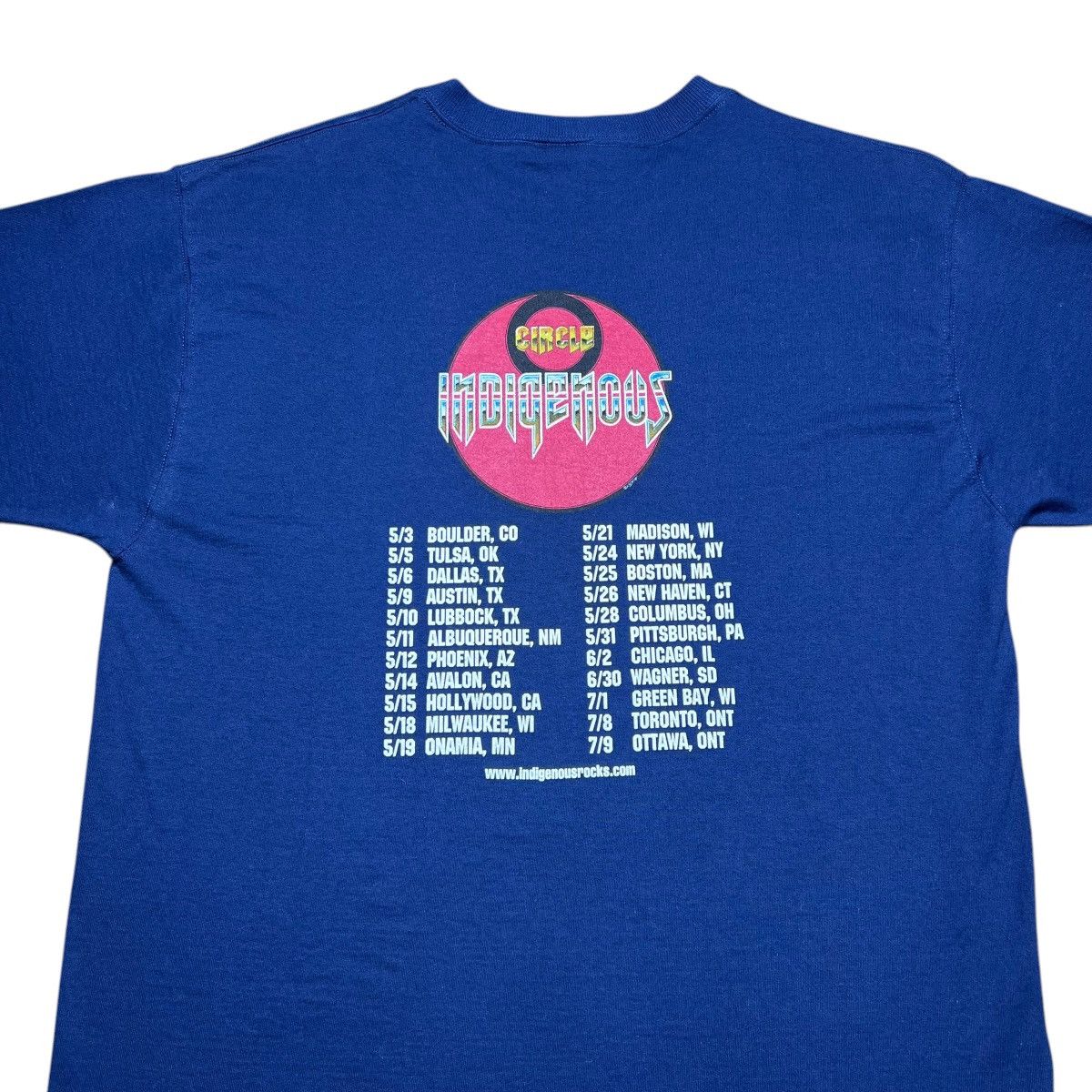 Band Tees Vintage 2000 Indigenous Circle Tour Native Band T-Shirt Size US L / EU 52-54 / 3 - 9 Thumbnail