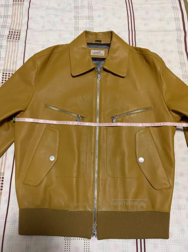 Hermes Hermes Cowhide Leather Jacket Size US L / EU 52-54 / 3 - 4 Thumbnail
