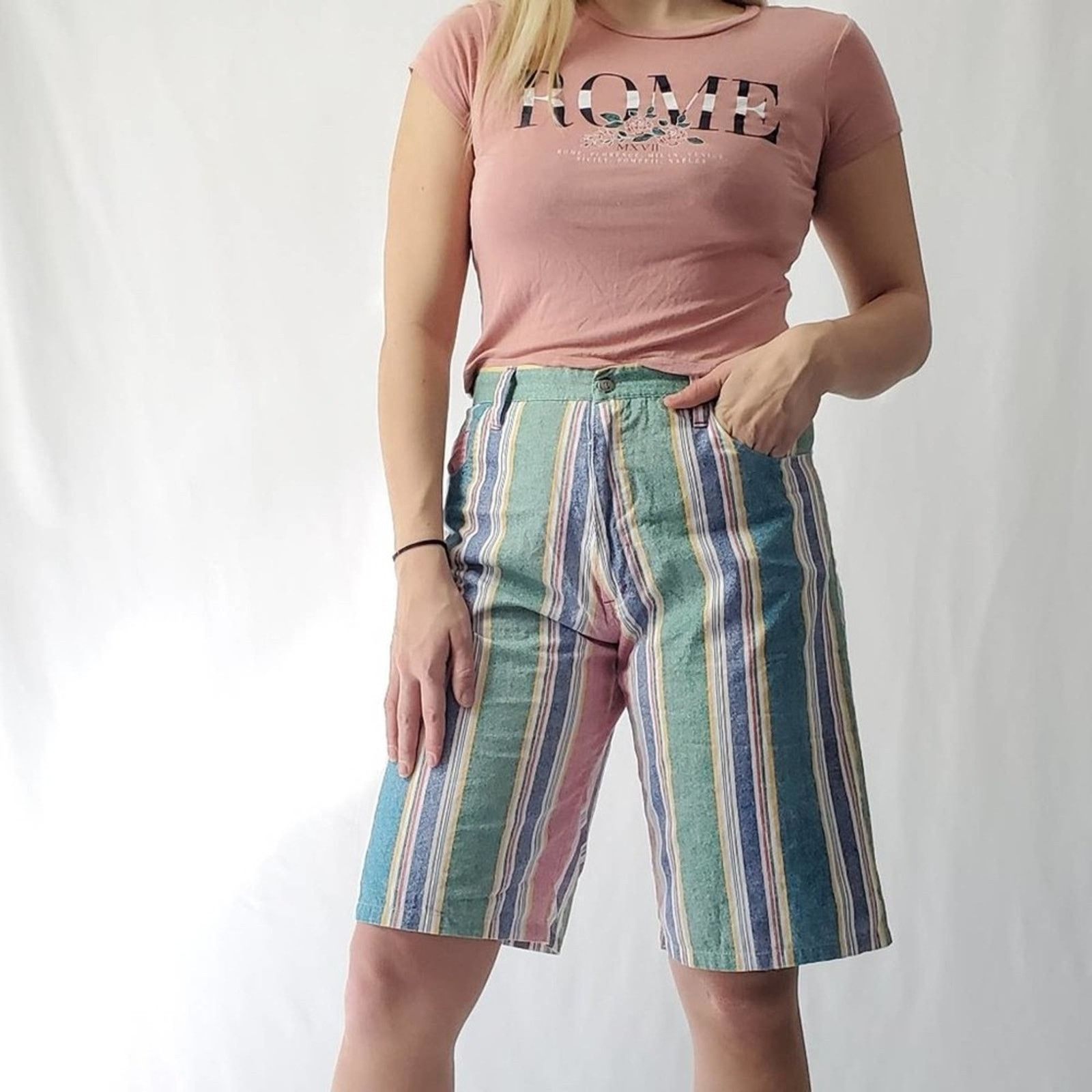 Vintage Vintage 90's Hot Pants Shorts Size 32" / US 10 / IT 46 - 2 Thumbnail