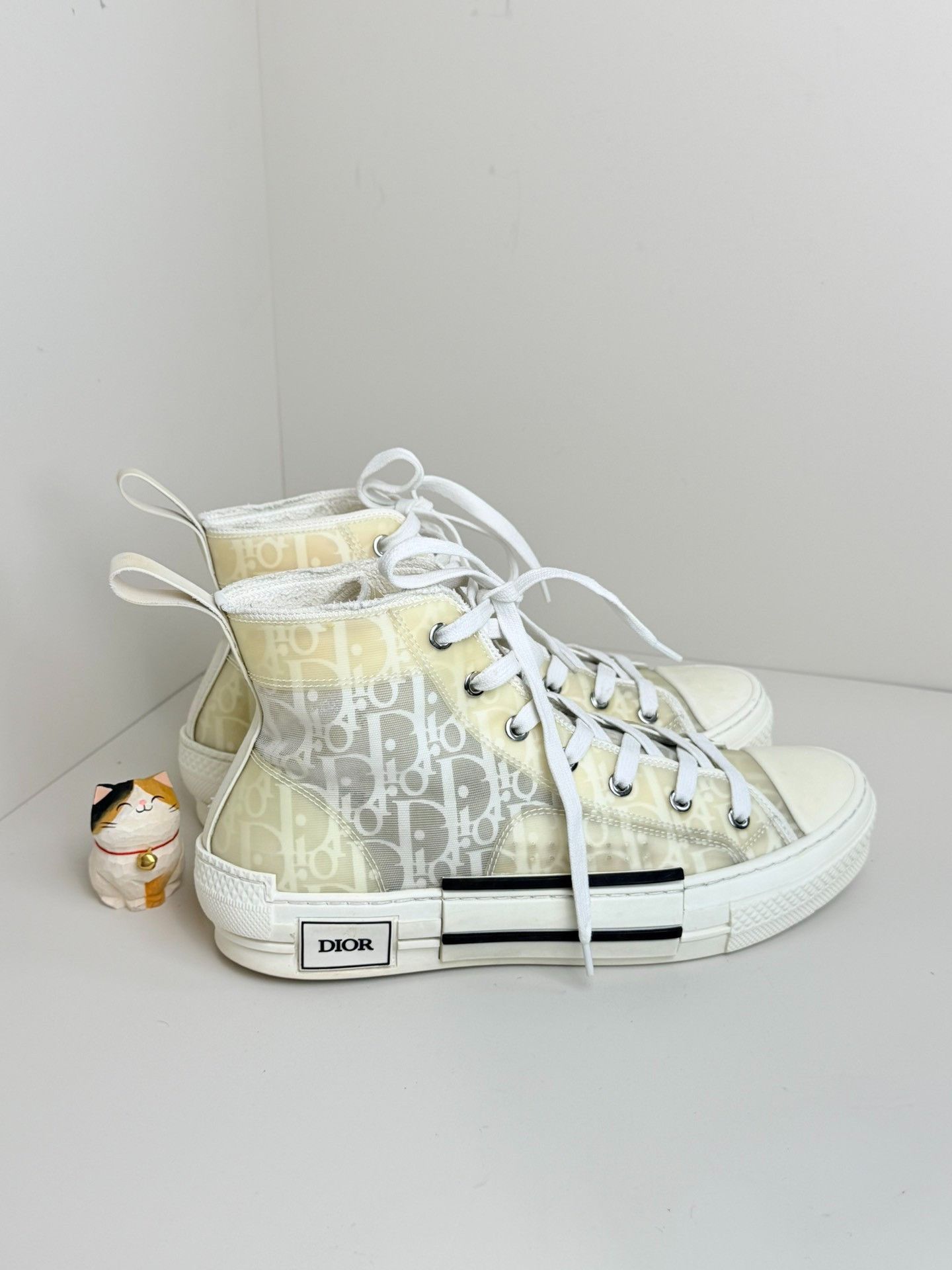 Dior × Hedi Slimane Dior Homme 05SS White Hi-top Sneakers | Grailed