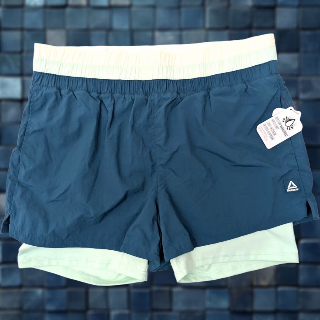 Reebok Reebok Men’s XL Athletic Shorts Teal Moisture Wicking Liner 119544 REW232SH0 XL Green Shorts Athletic Men’s Size US 36 / EU 52 - 1 Thumbnail