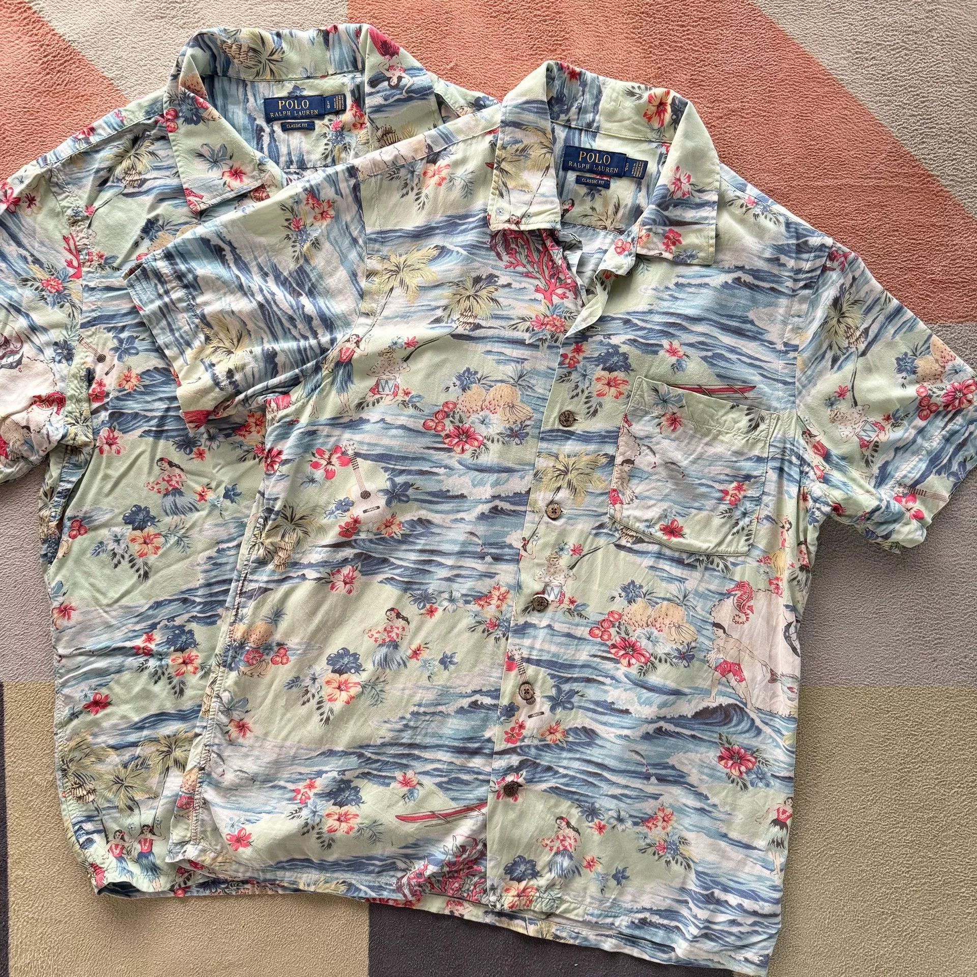 RRL Ralph Lauren Ralph Lauren Hawaiian Short Sleeve Shirt Size US L / EU 52-54 / 3 - 1 Thumbnail