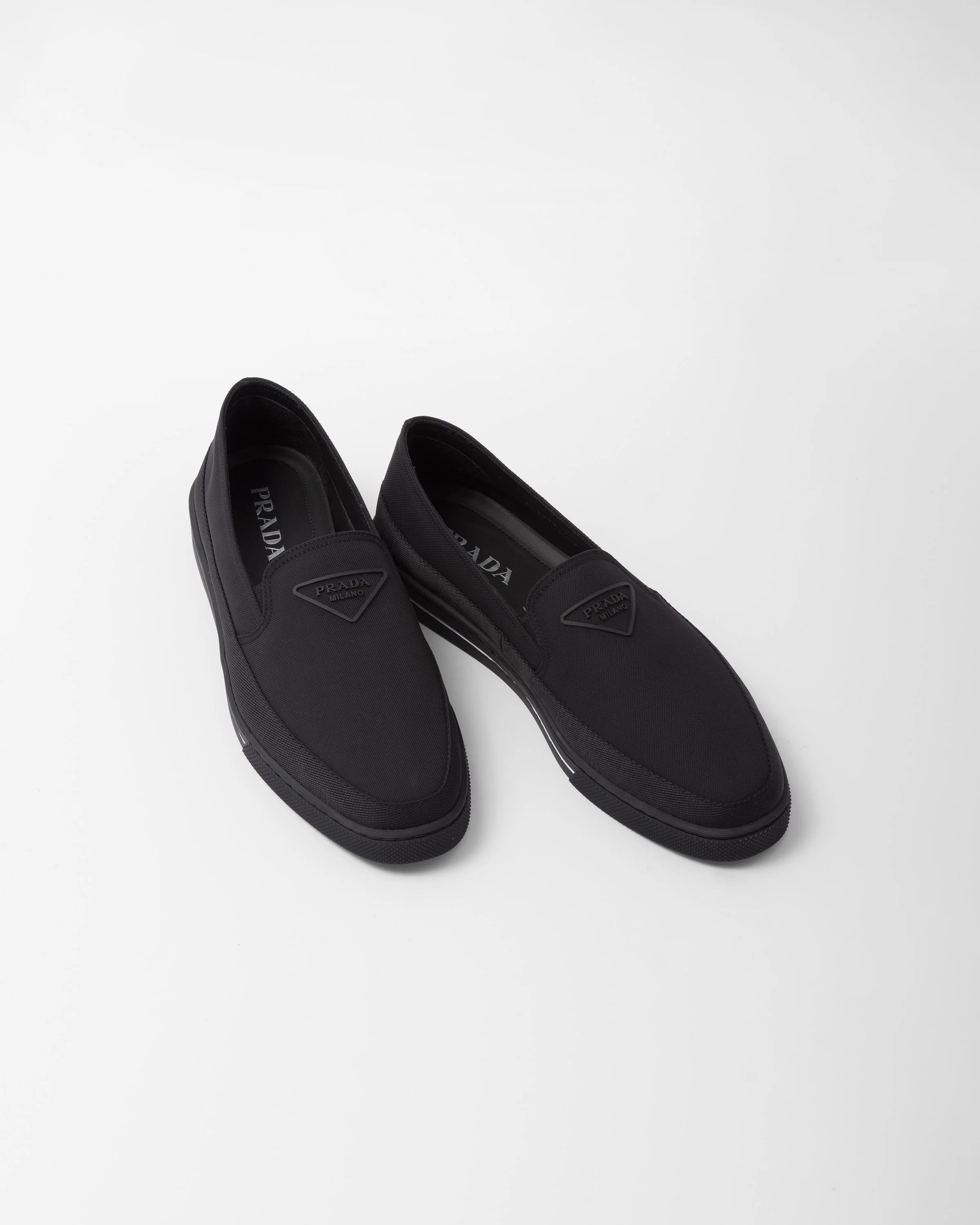 Prada o1srvl11e0226 Re-Nylon Slip-On Sneakers in Black Size US 9 / EU 42 - 3 Thumbnail