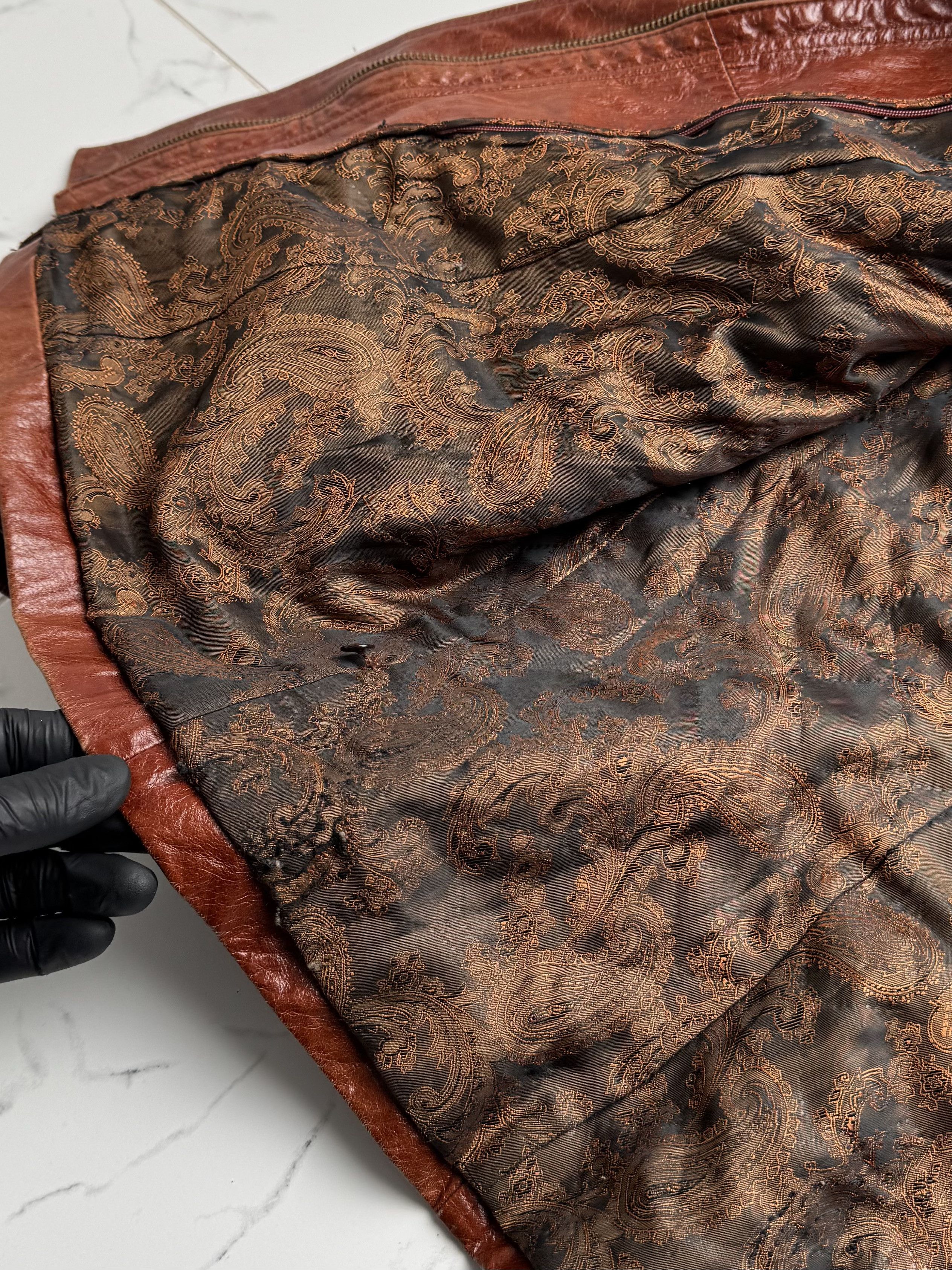 Japanese Brand Vintage Brown Leather Jacket Hooded Statement Coat Y2K Size L / US 10 / IT 46 - 11 Thumbnail