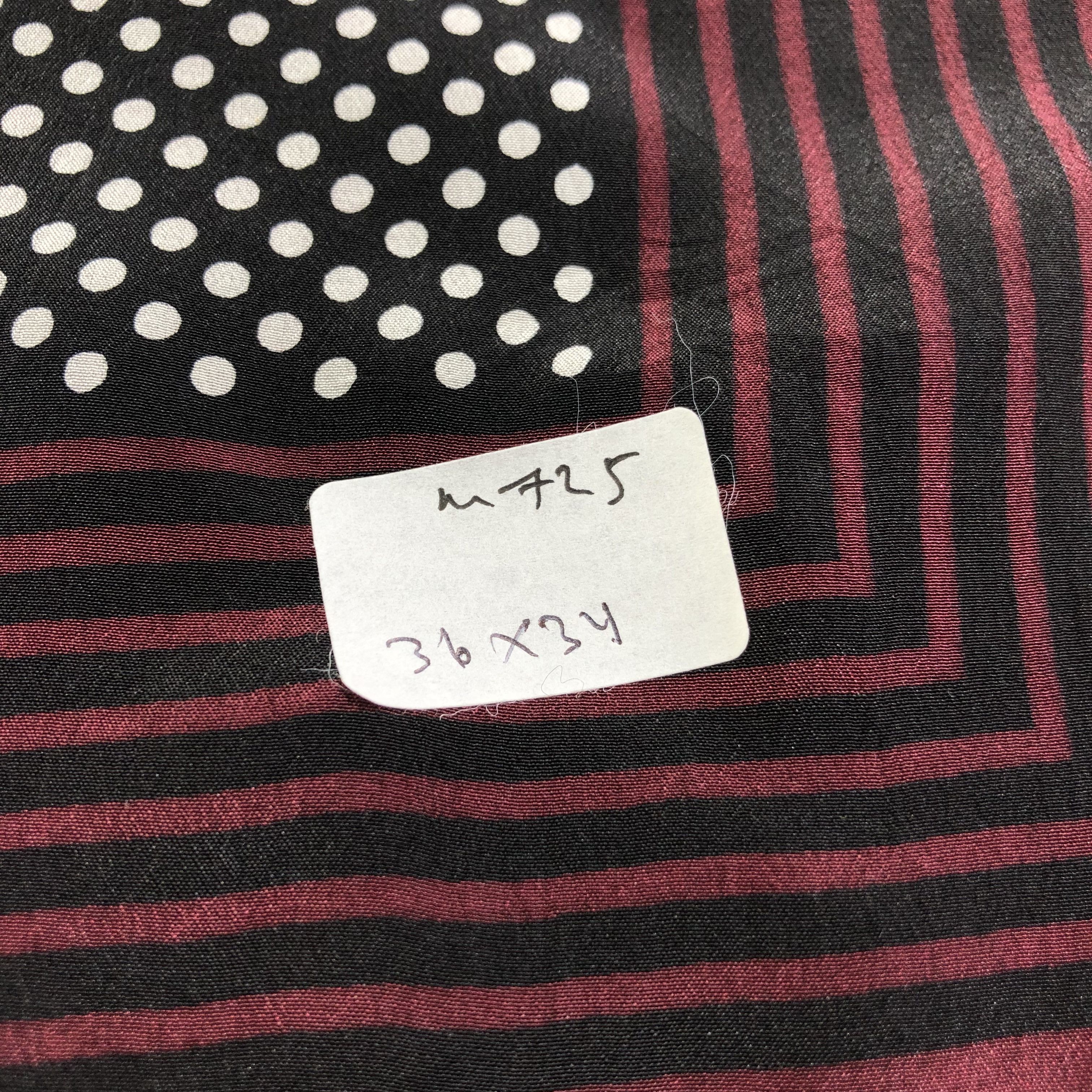 Vintage Vintage Hand Rolled Polka Dots Silk Scarf M725 Size ONE SIZE - 4 Thumbnail