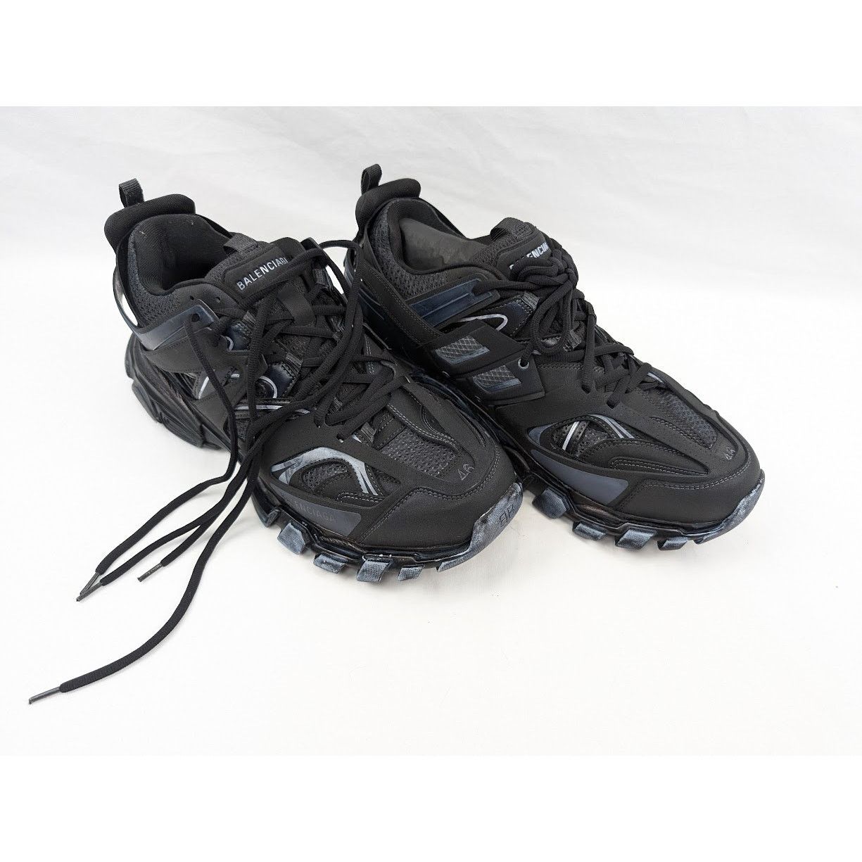 Balenciaga o1rshd1 Track Low-Top Sneakers in Faded Black Size US 13 / EU 46 - 13 Thumbnail