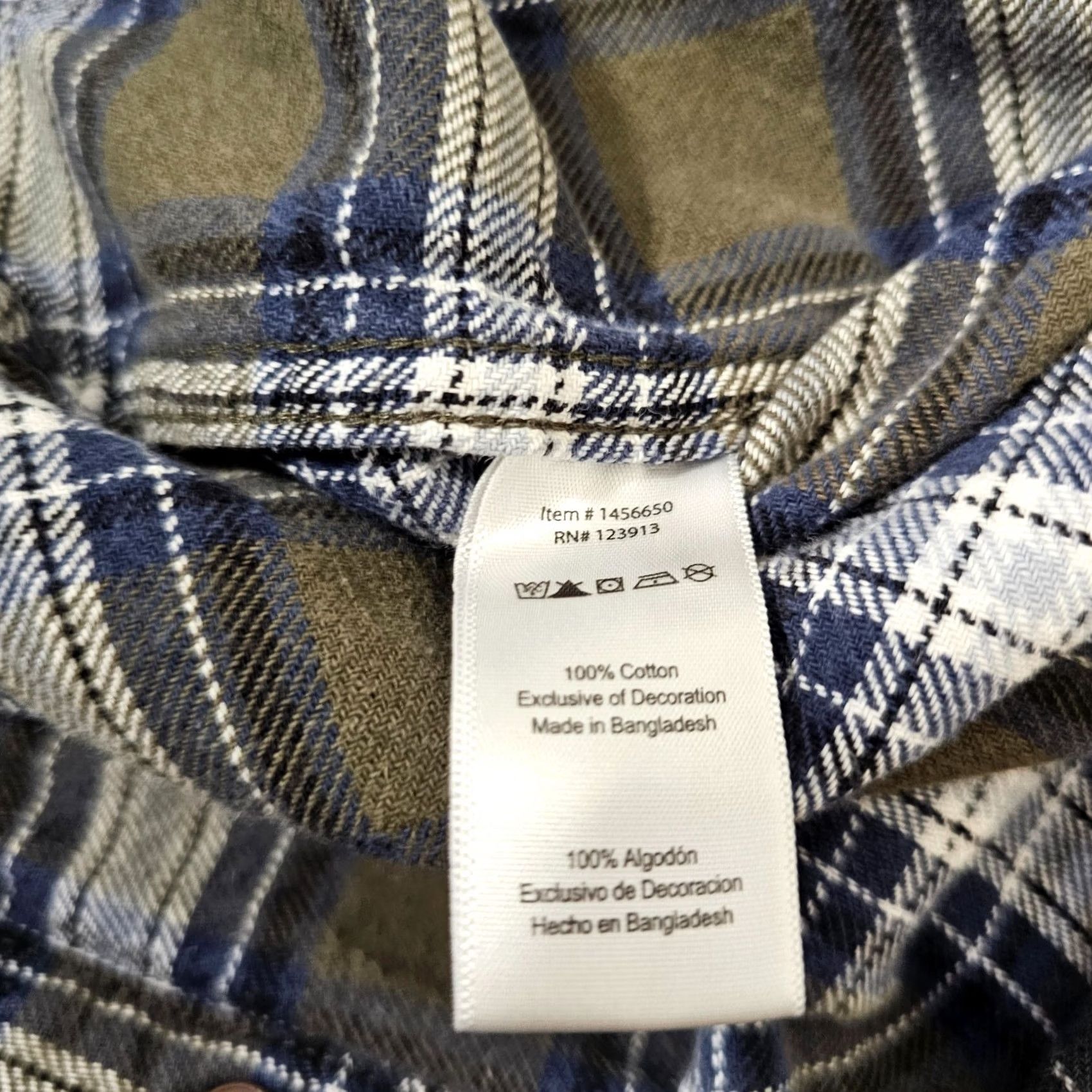 Vintage JACHS Shirt Men's L Green Blue Plaid Flannel Cotton Long Sleeve Button-Up Collar Spread Vintage: No, Regular Fit, 100% Cotton, Logo Size US L / EU 52-54 / 3 - 3 Thumbnail