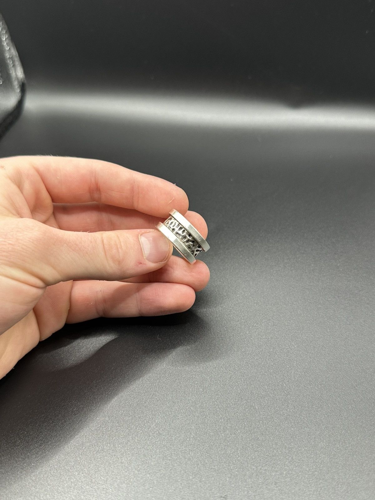 Vintage Sterling Silver Spacer Rail Ring