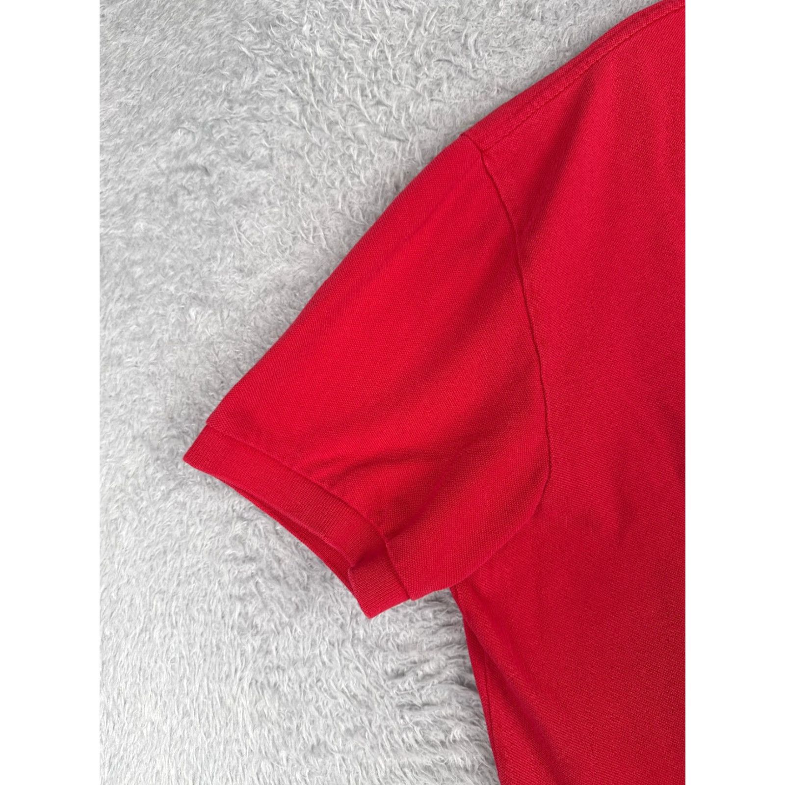 Ralph Lauren VINTAGE Ralph Lauren Polo Shirt Adult XL Red Short Sleeve 100% Cotton Jersey Button Embroidered Logo Modern American Sports Mens Size US XL / EU 56 / 4 - 3 Thumbnail