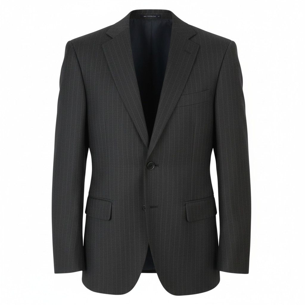 Suitsupply NAPOLI UK38R Grey Wool Pinstriped Blazer 89054 Size 38R - 1 Thumbnail