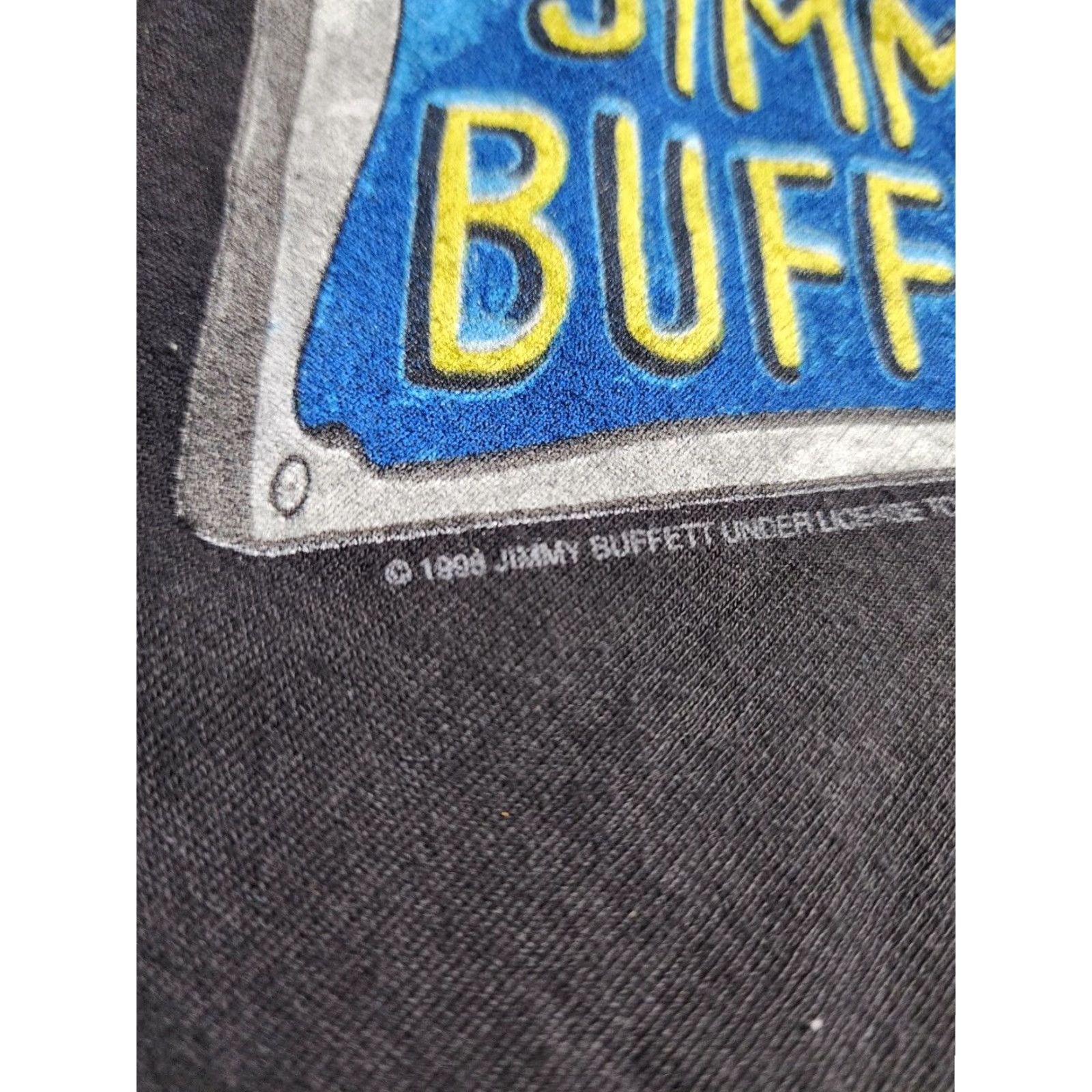 Vintage VINTAGE Giant Jimmy Buffet Tour Black Double Sided T Shirt Adult Large Mens Size US L / EU 52-54 / 3 - 6 Thumbnail