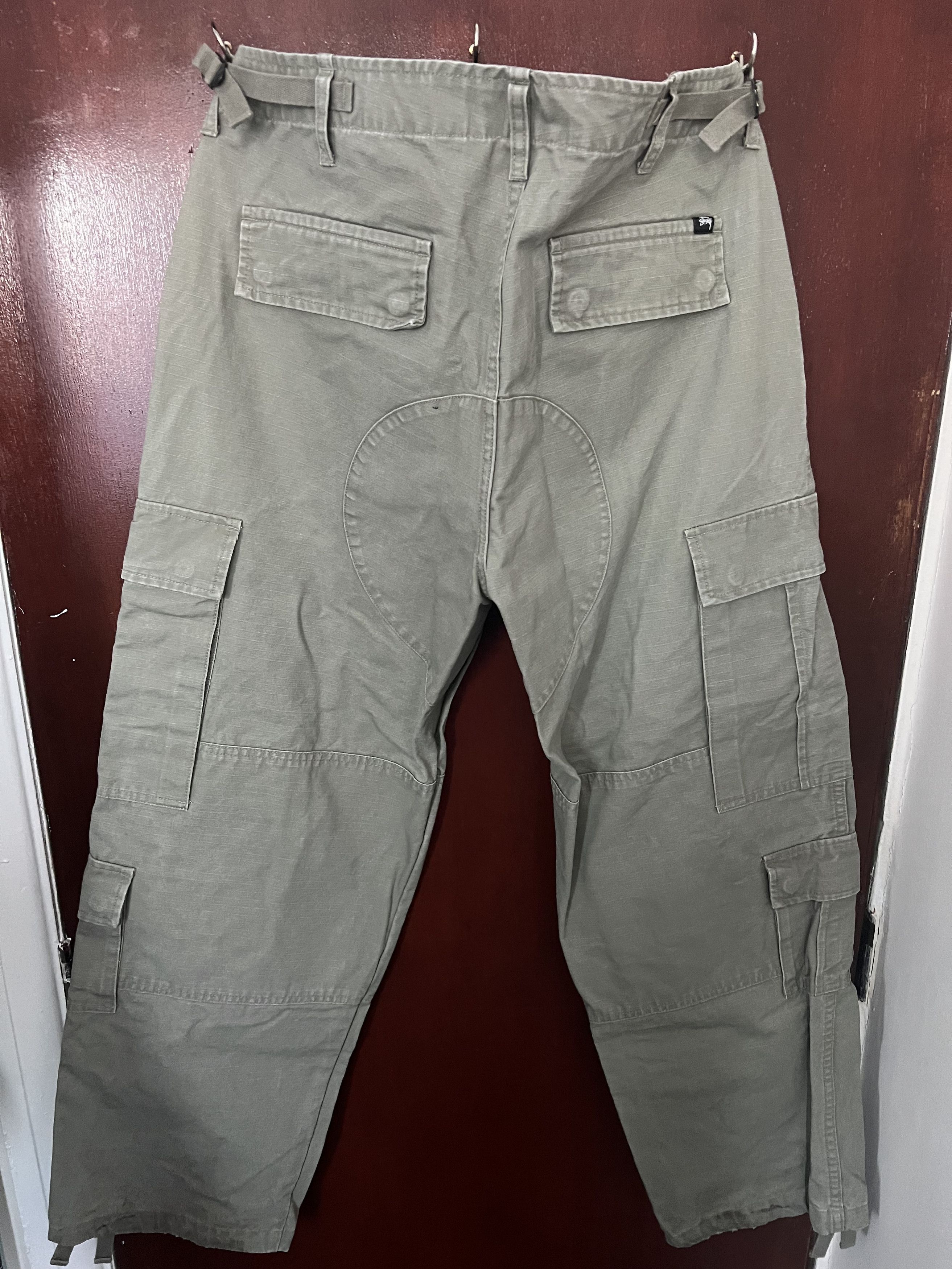 Stussy × Vintage Stussy Military Ripstop Cargo Pants - Olive Size US 32 / EU 48 - 2 Thumbnail