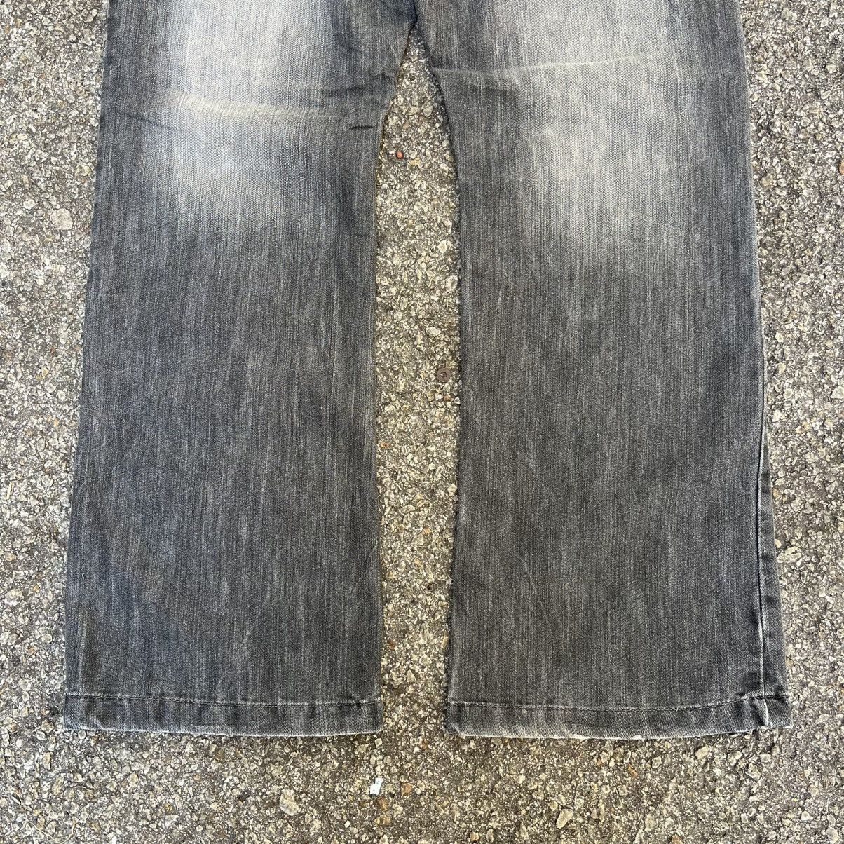 Southpole Y2K Southpole Baggy Faded Balck Jeans Flare Wide Leg Denim Size US 36 / EU 52 - 9 Thumbnail