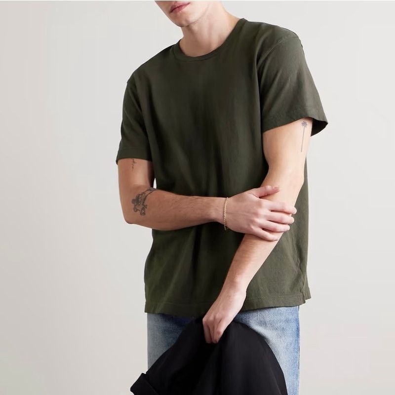 Nili Lotan Nili Lotan Bradley Cotton-Jersey T-Shirt Green size S Size US S / EU 44-46 / 1 - 1 Thumbnail