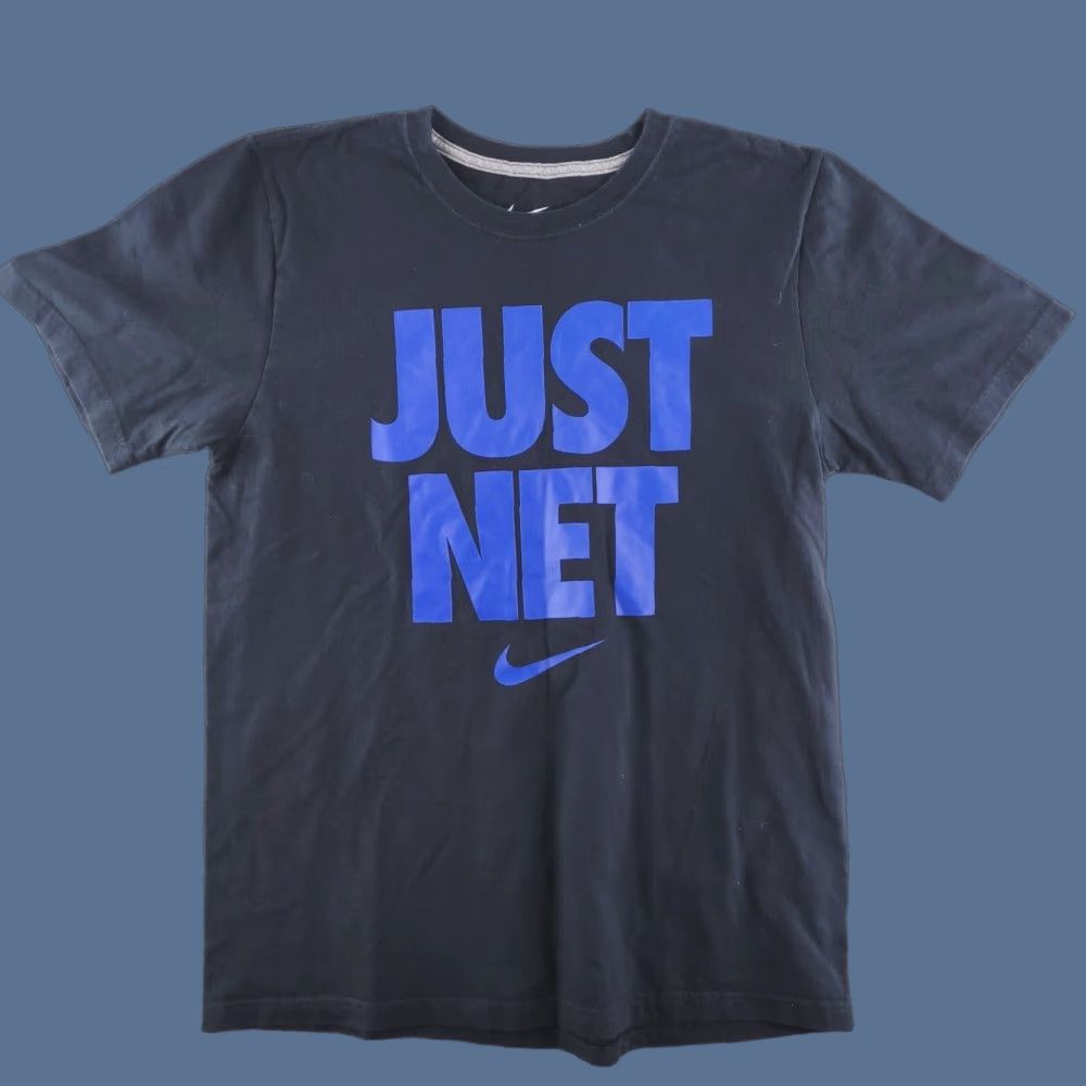 Nike VINTAGE Nike Shirt Mens Medium Black Short Sleeve Just Net Basketball Size US M / EU 48-50 / 2 - 1 Thumbnail