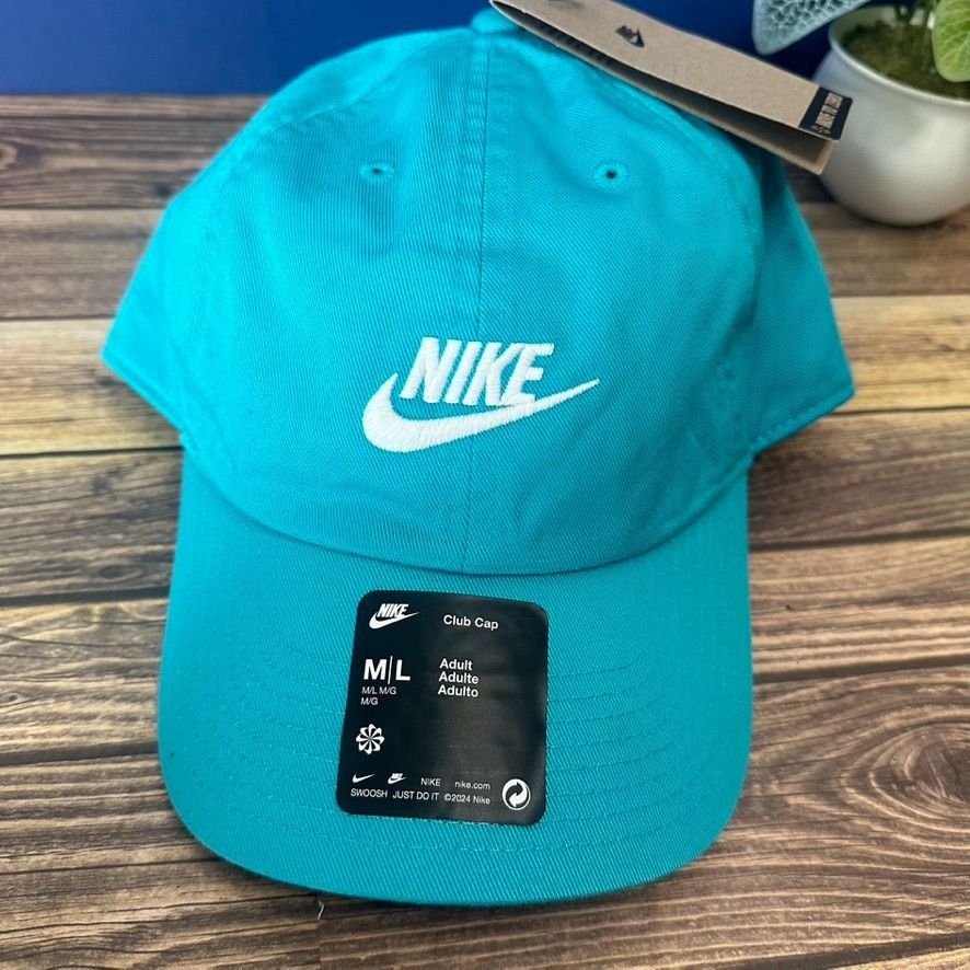 Nike Nike Club Unstructured Futura Wash Cap NWT Size M/L (Teal) Size ONE SIZE - 2 Thumbnail