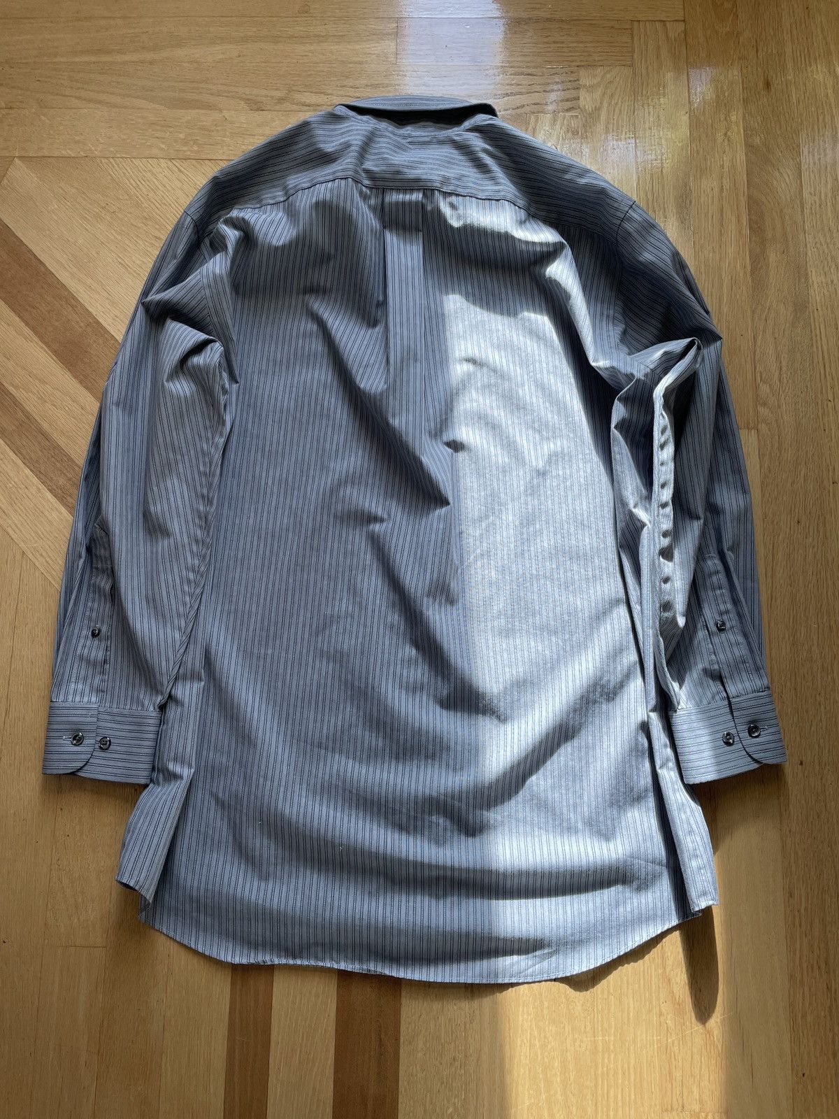 Stafford VTG Stafford Long Sleeve Shirt Stripped Gray 16 1/2 32-33 Size US M / EU 48-50 / 2 - 3 Thumbnail
