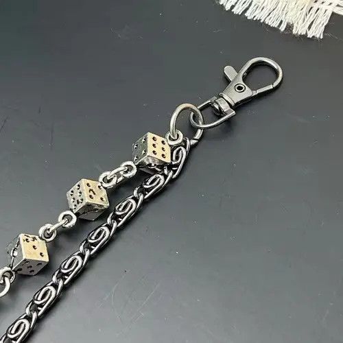 Jewelry Dice and Tribe Jean Motor Rock Wallet Chain Size ONE SIZE - 5 Thumbnail